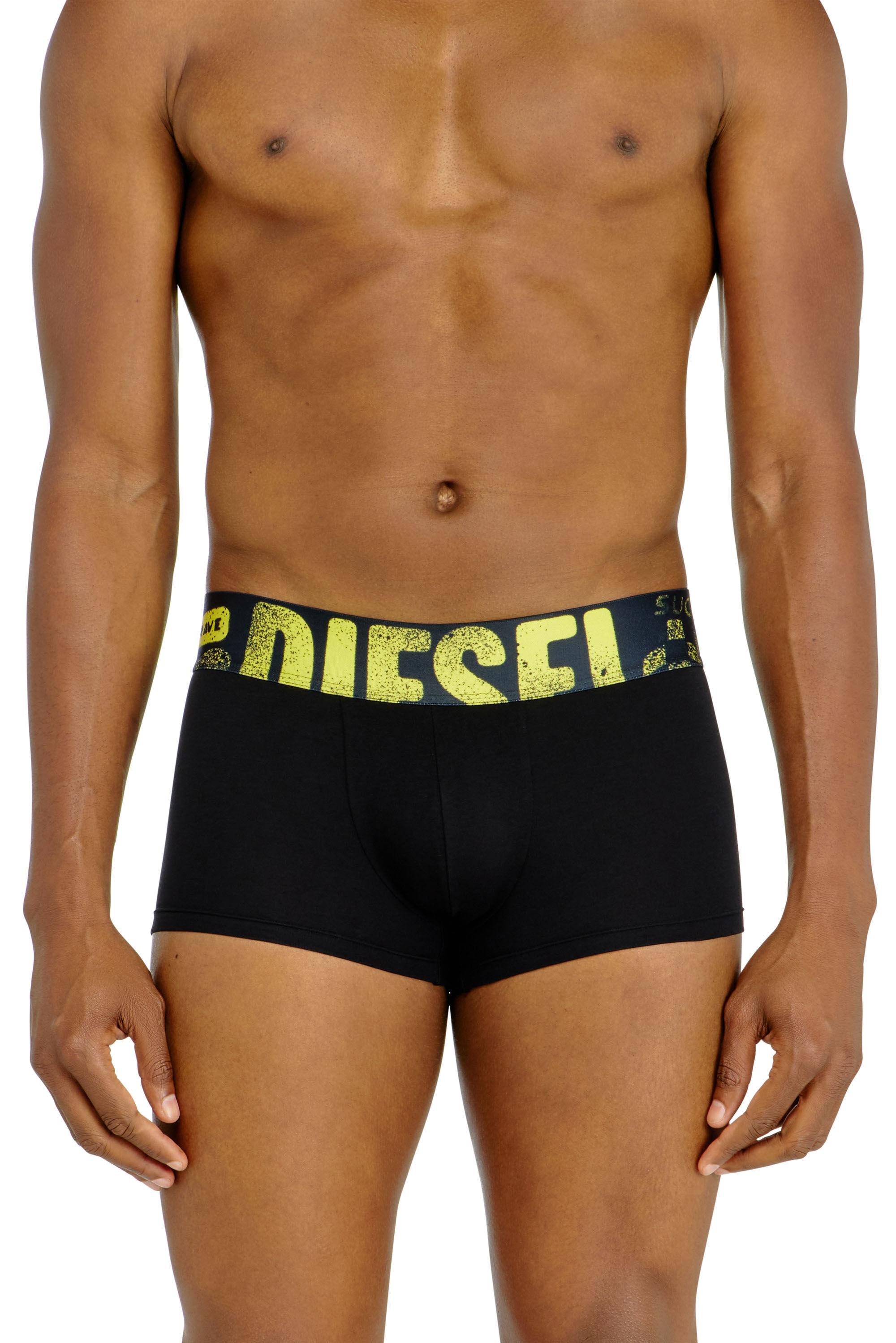 Diesel - UMBX-DAMIENTHREEPACK-5.5EL, Herren 3er-Pack Trunks mit mehrfarbigem Logo in Bunt/Schwarz - 3