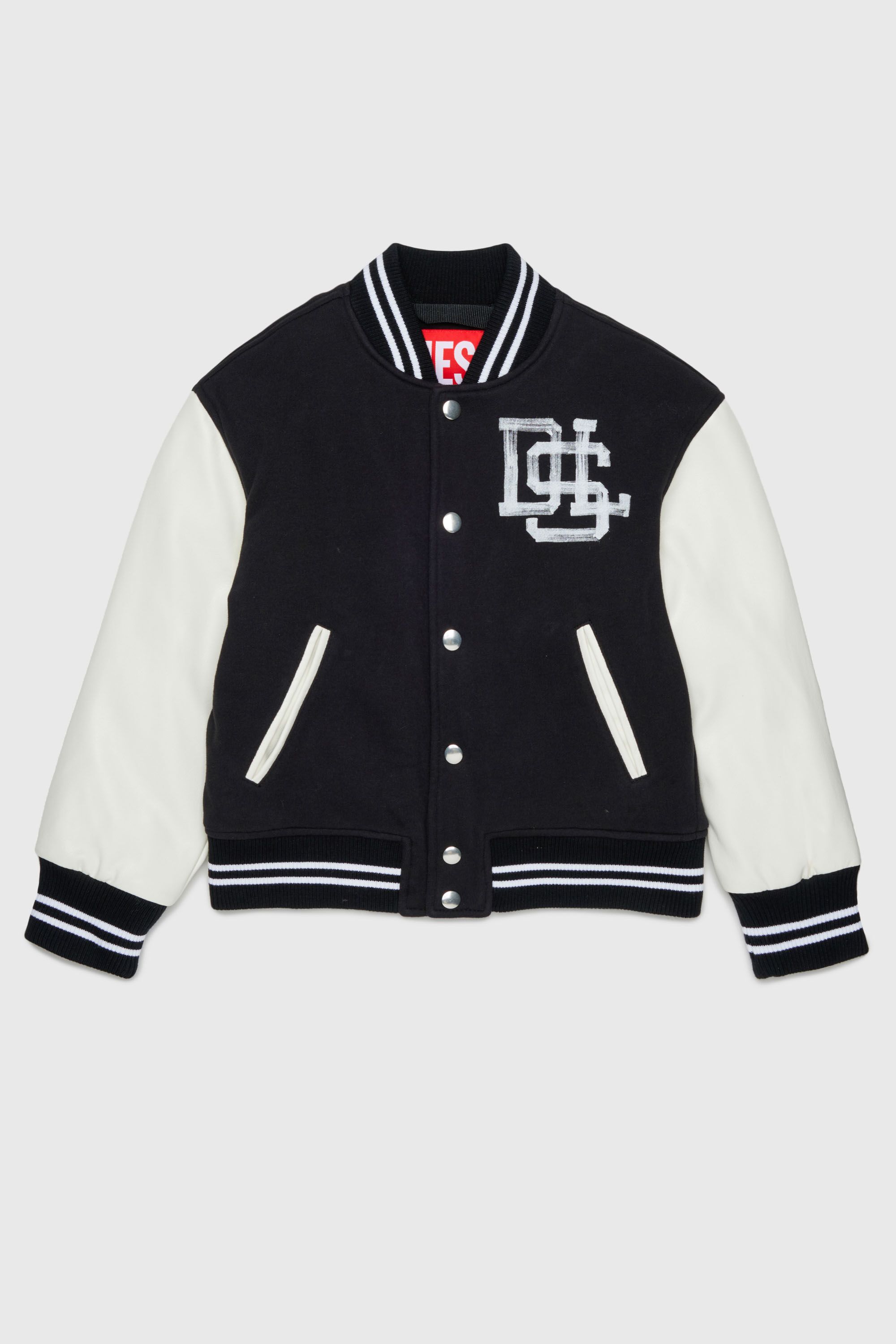 Diesel - JBAND, Herren Colour-block Varsity-Jacke in Schwarz - 1