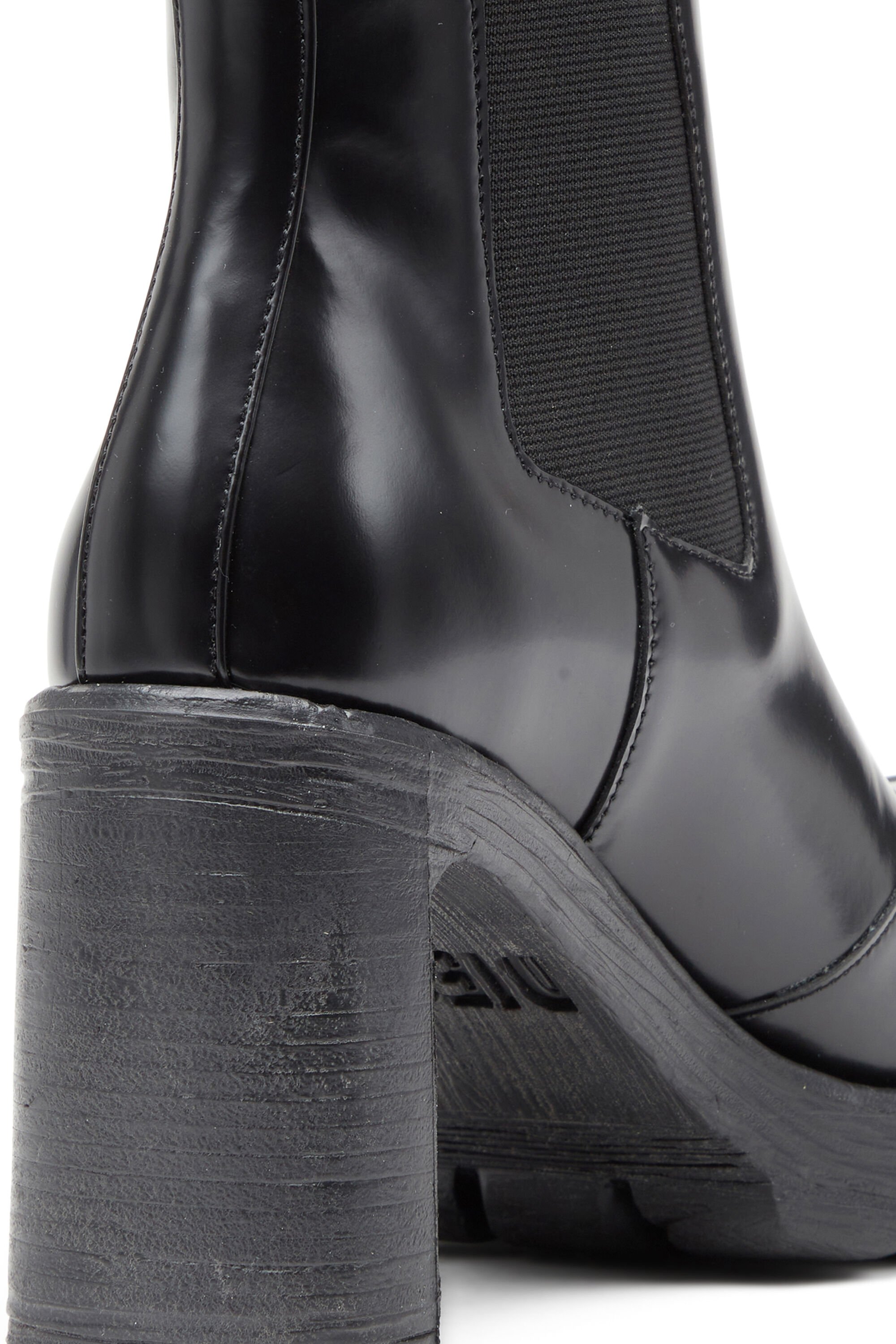 Diesel - D-HAMMER CH D W, Damen D-Hammer-High-Heel-Stiefel mit Oval D-Plakette in Schwarz - Image 5