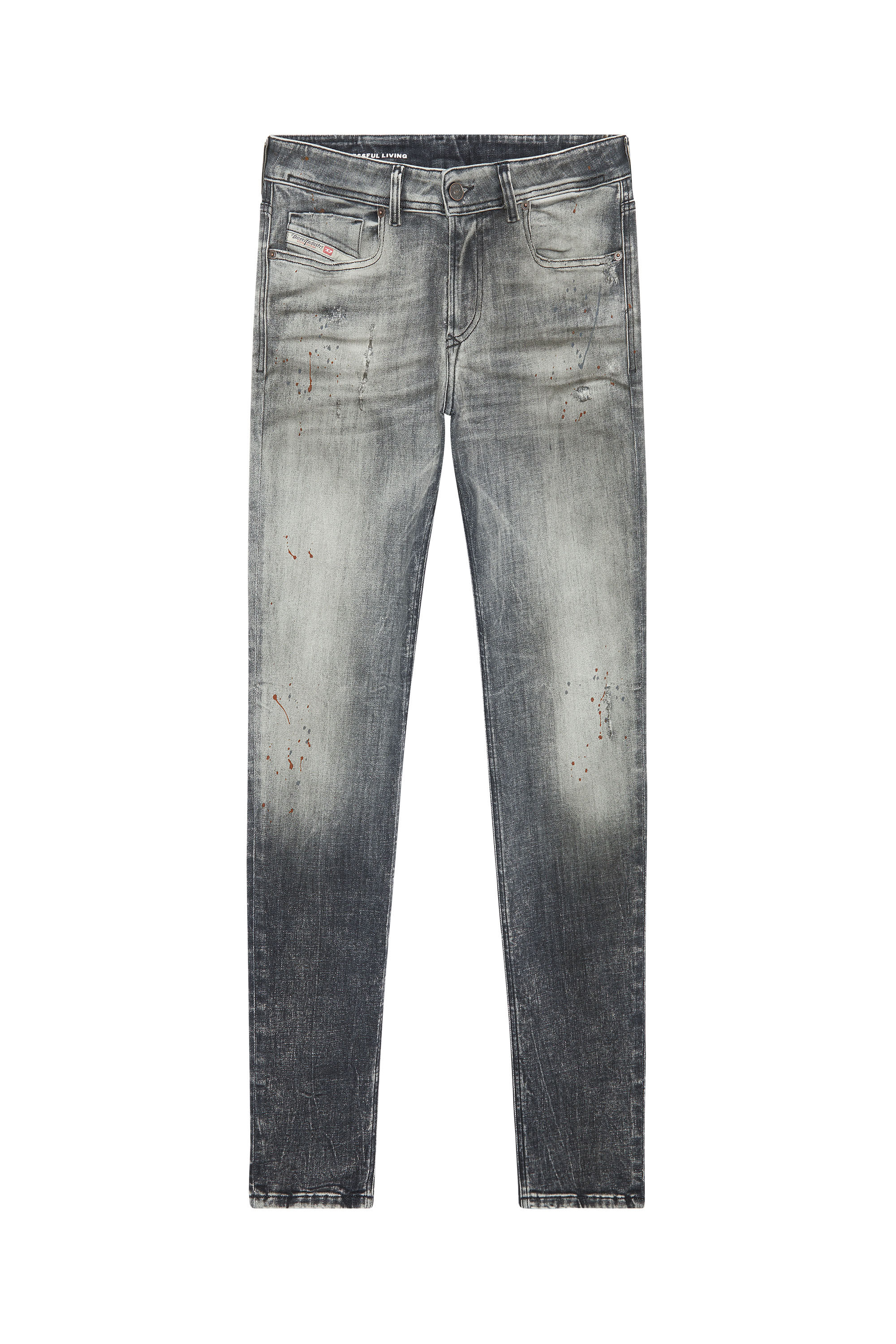 Diesel - Herren Skinny Jeans 1979 Sleenker 09E70, Schwarz/Dunkelgrau - 2