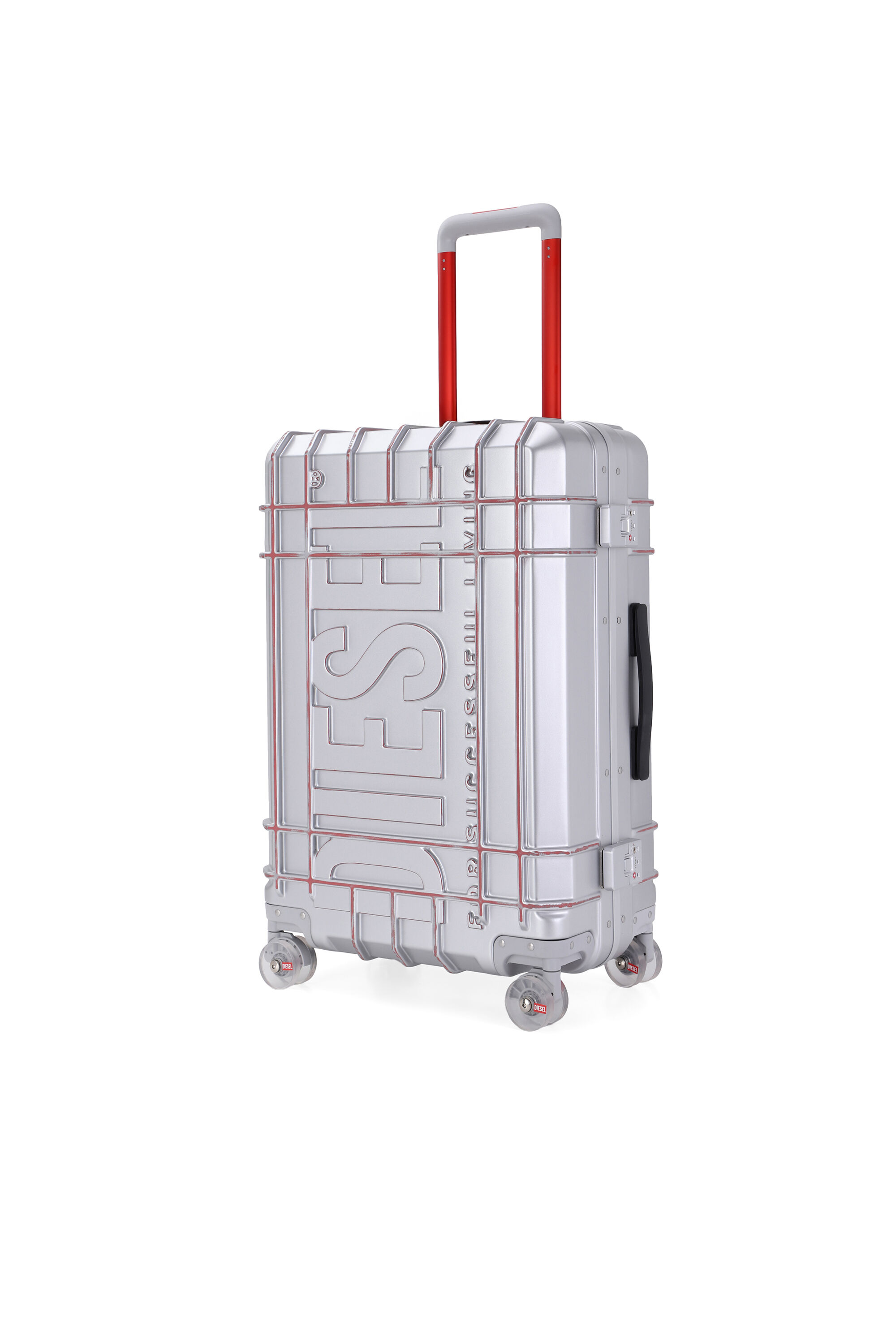 Diesel - DIESEL PC STRONG IMAGE TROLLEY- DSL003, Unisex Robuster Koffer Gr&ouml;&szlig;e L in Silber - 5