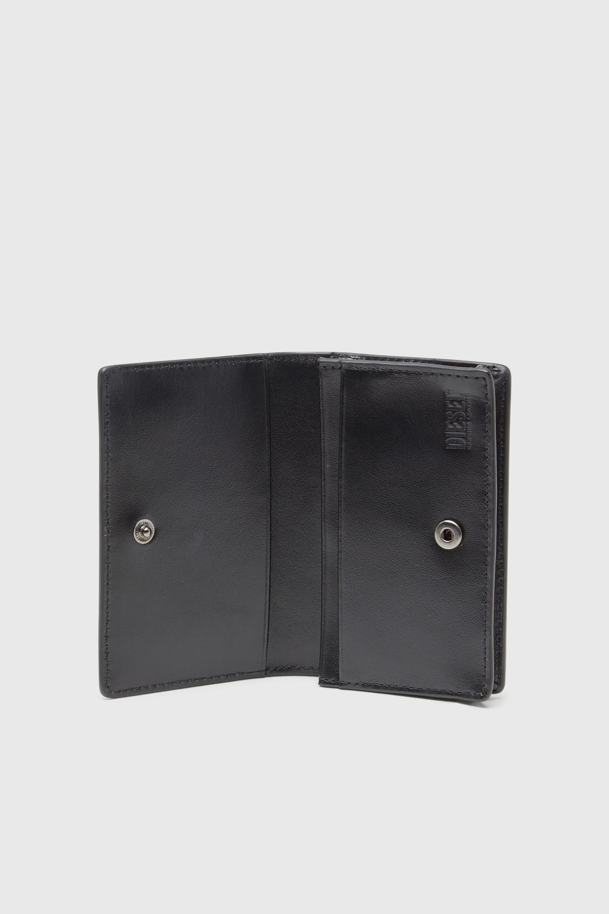 Diesel - HOLI-D CARD HOLDER IV, Herren Kartenetui aus kompaktem Leder in Schwarz - 3