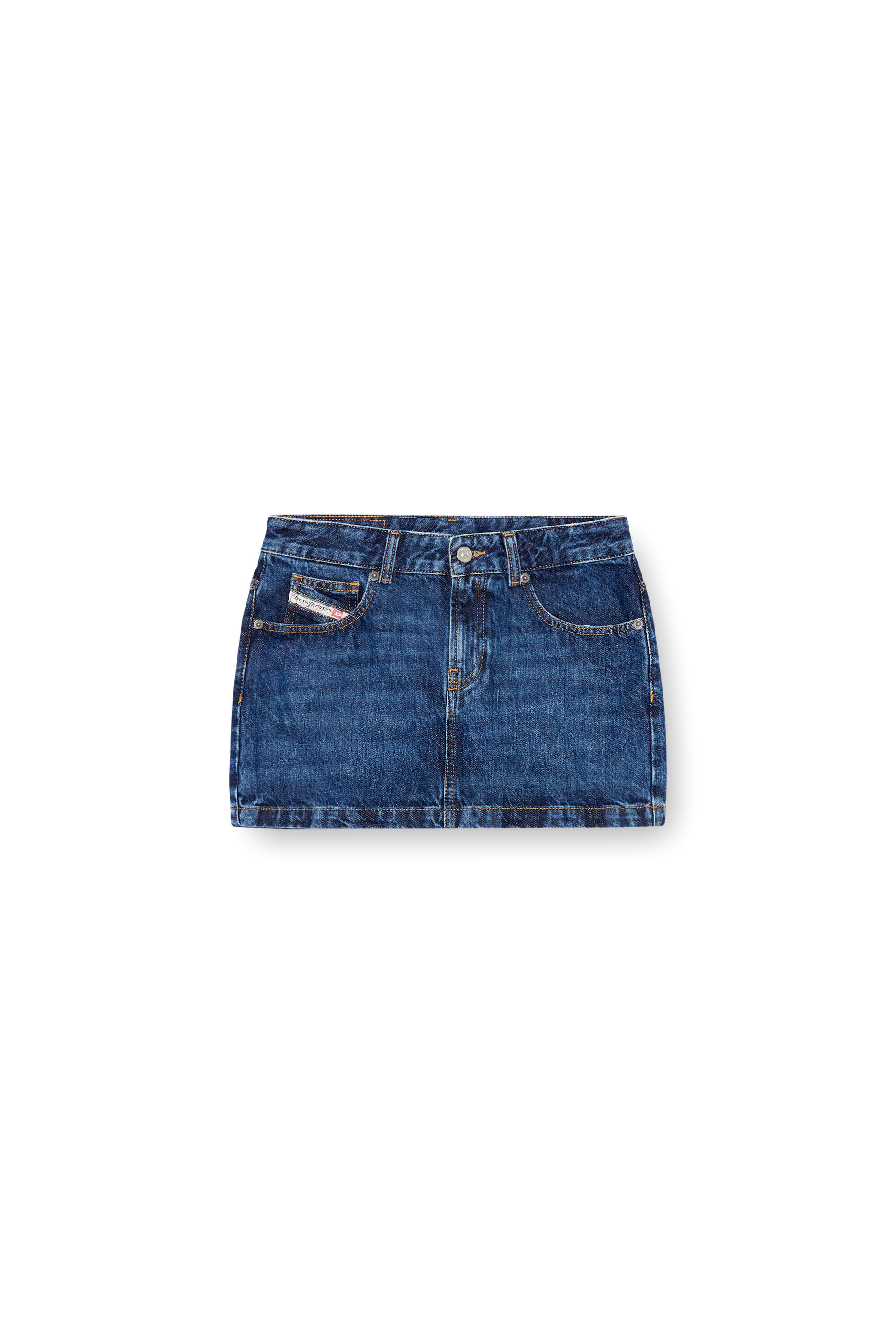 Diesel - DE-RON, Damen Minirock aus Denim in Dunkelblau - 2