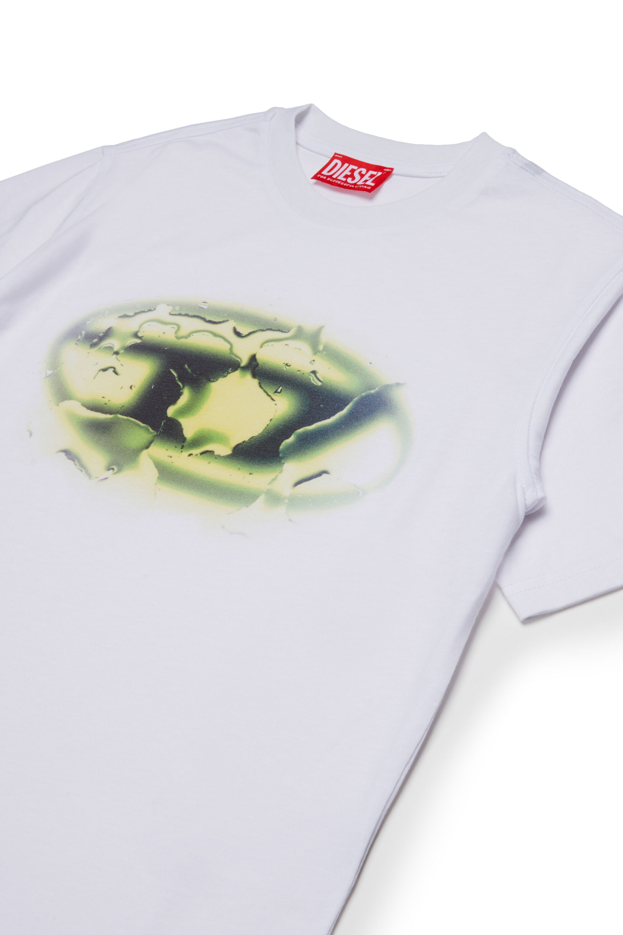 Diesel - TBOXTK3 OVER, Herren Baumwoll-T-Shirt mit Grafikdruck in Weiß - 3