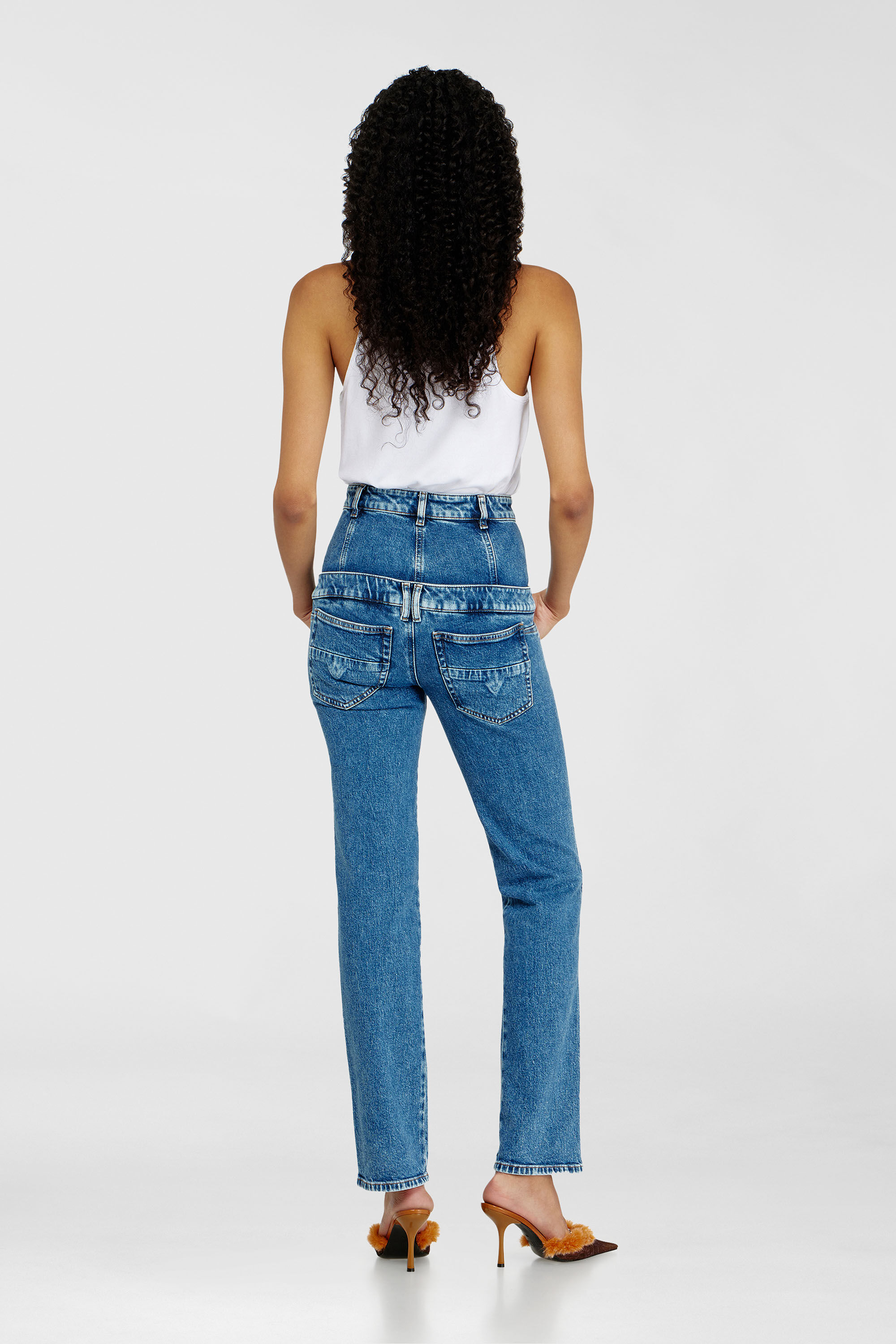 Diesel - Damen Slim Jeans D-Fynora 007EU, Mittelblau - 3