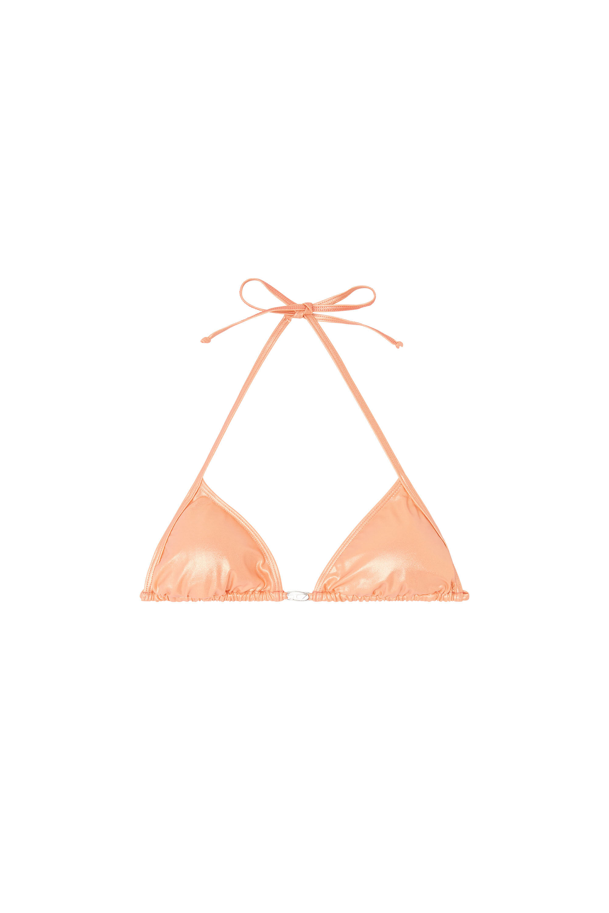 Diesel - ELETTRA-DNM, Damen Dreieck-Bikini-Top aus schimmerndem Stoff in null - 4