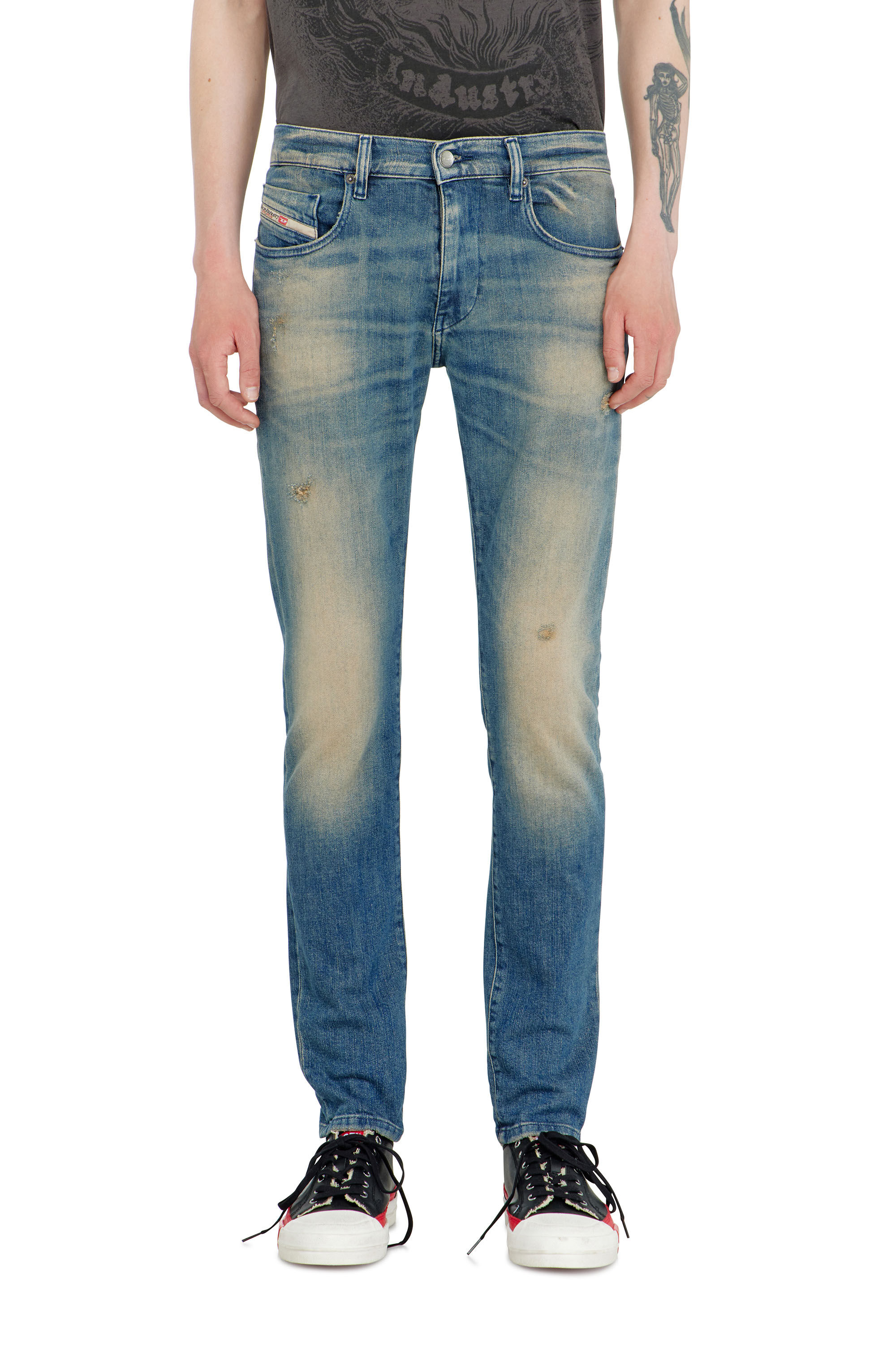 Diesel - Herren Slim Jeans 2019 D-Strukt 0KBBW, Mittelblau - 4