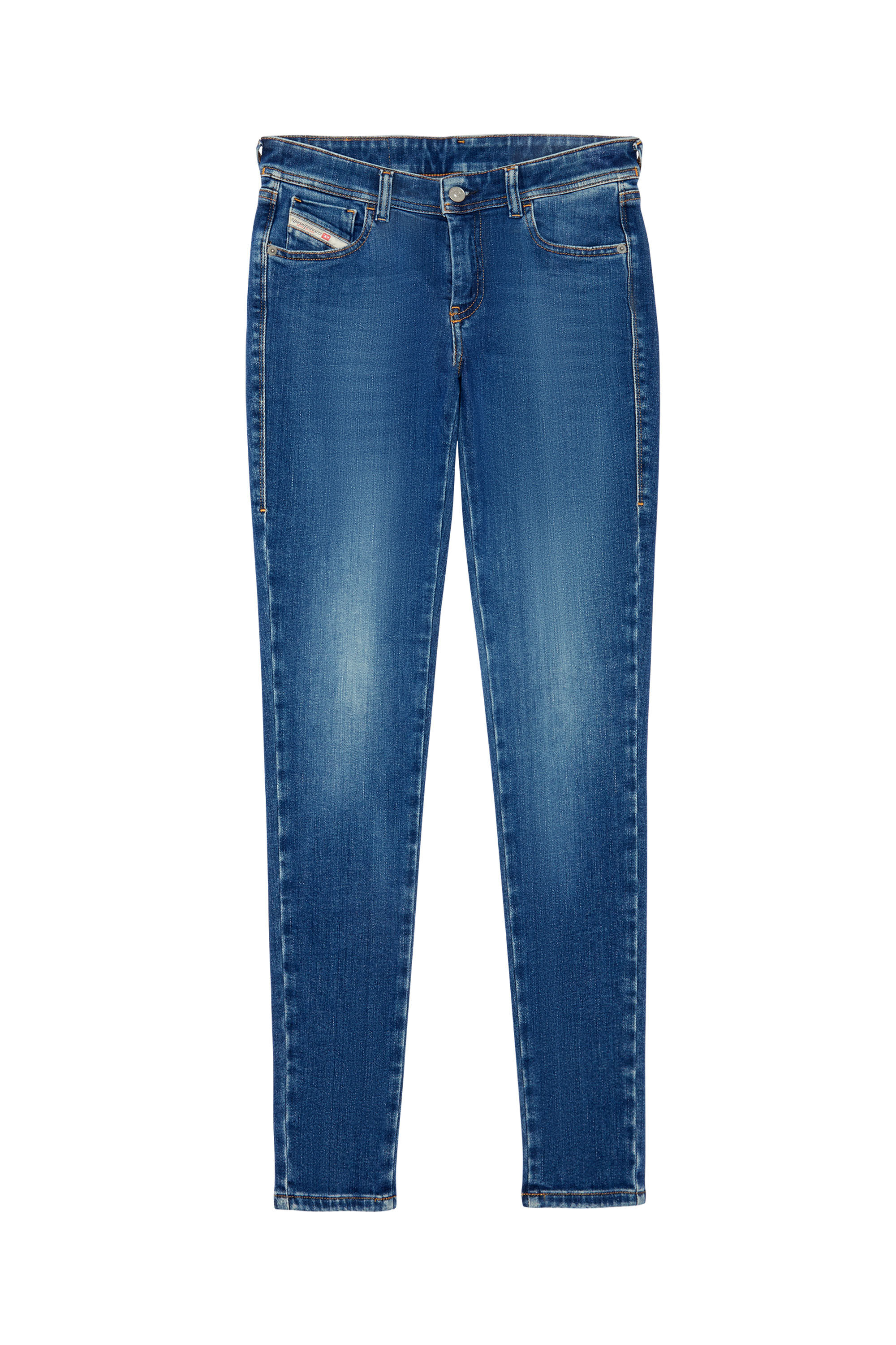 Diesel - Super skinny Jeans 2018 Slandy-Low 09C21, Mittelblau - Image 2