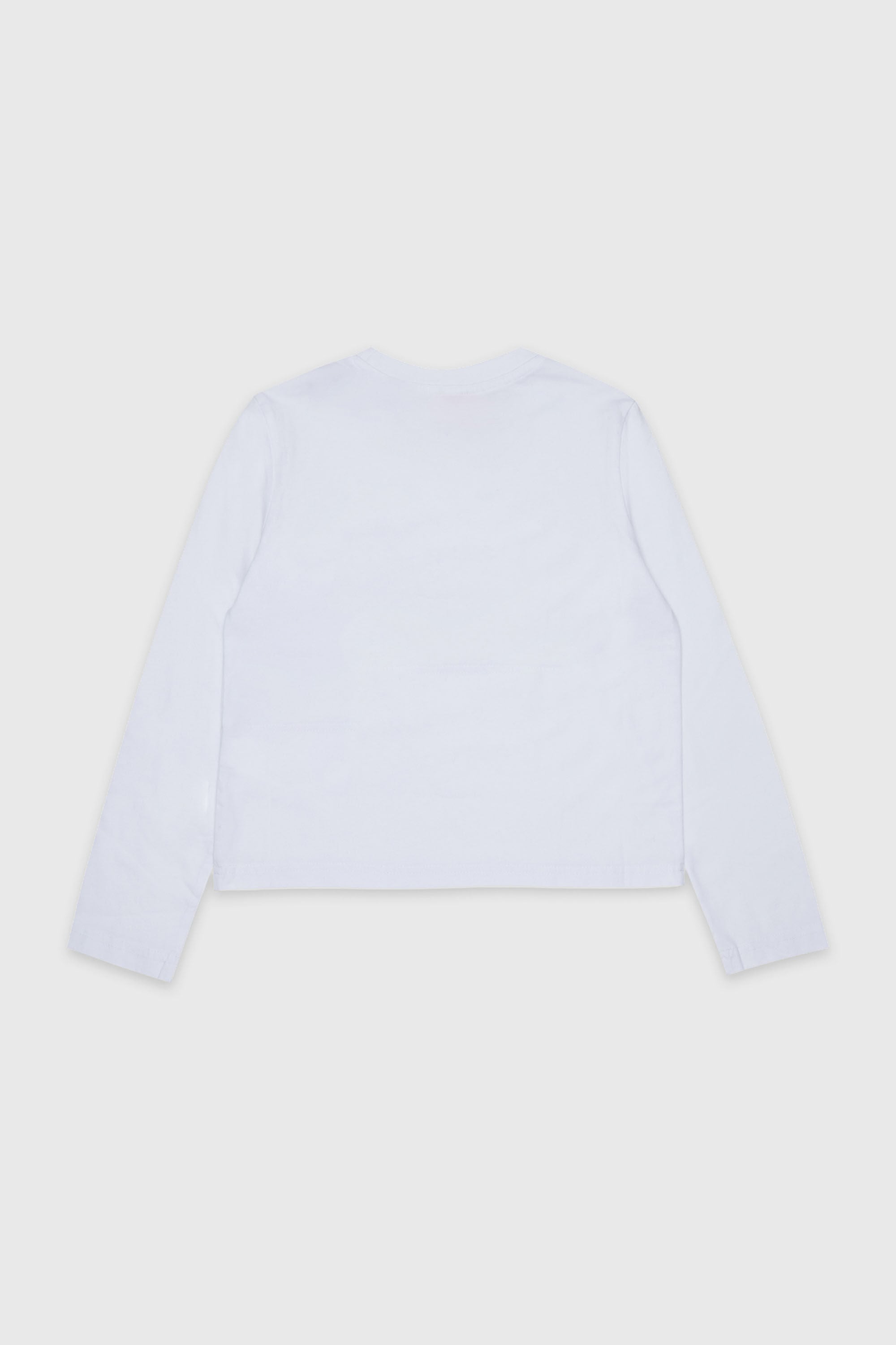 Diesel - TLIBBY, Damen Langarm-T-Shirt mit ausgefranstem Logo-Patch in Wei&szlig; - 2