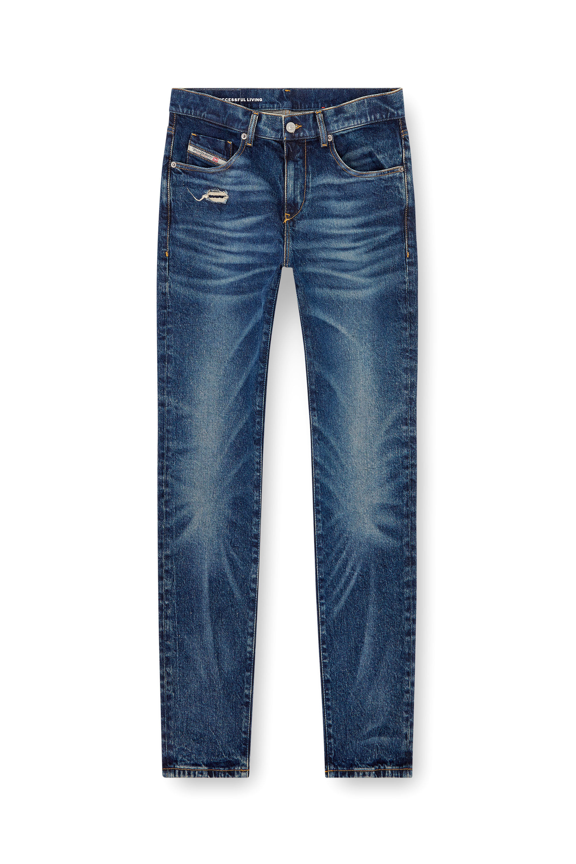 Diesel - Herren Slim Jeans 2019 D-Strukt 007Y3, Dunkelblau - 2