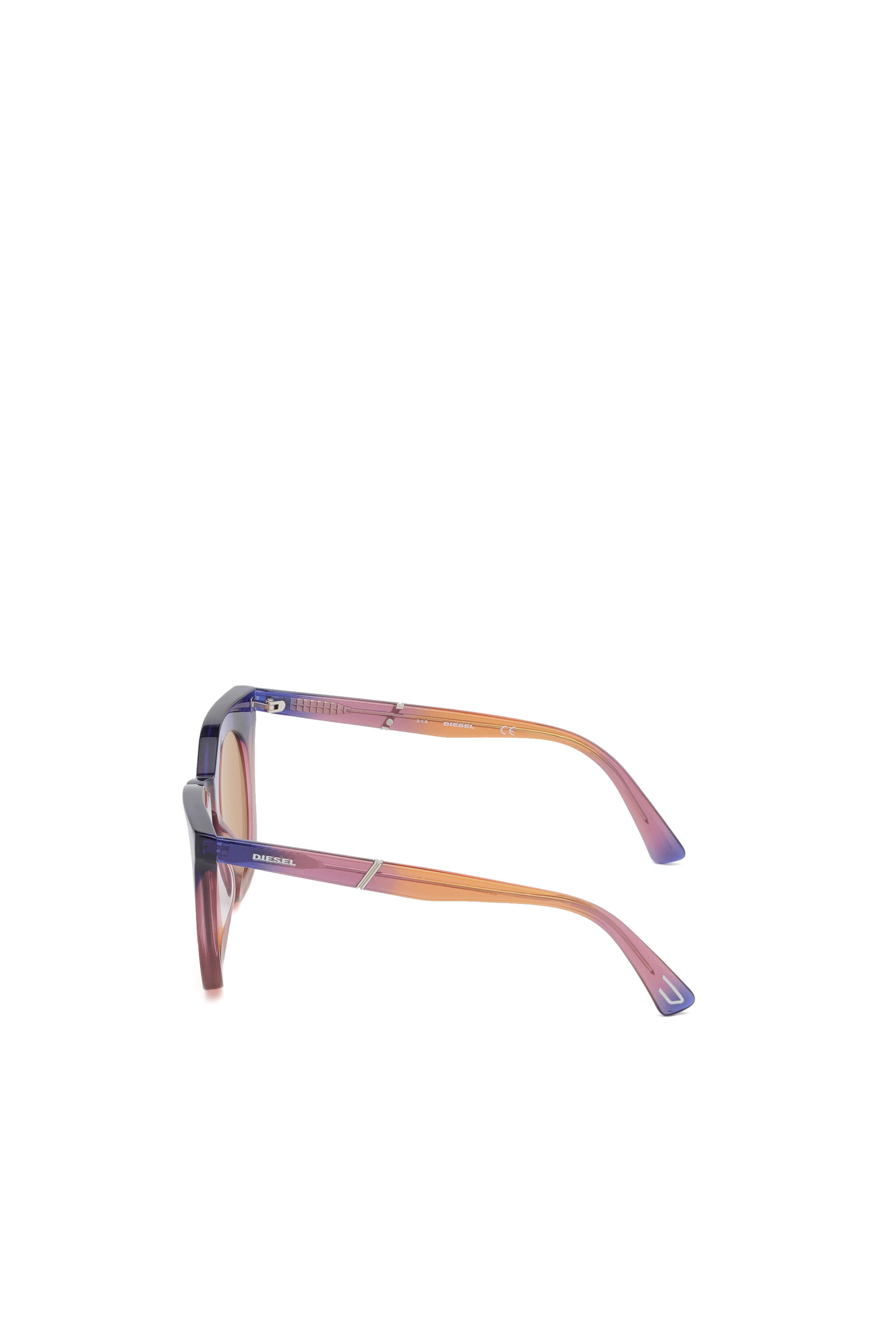 Diesel - DL0283, Damen Sonnenbrille aus acetat mit runden gläsern in Violett - 4