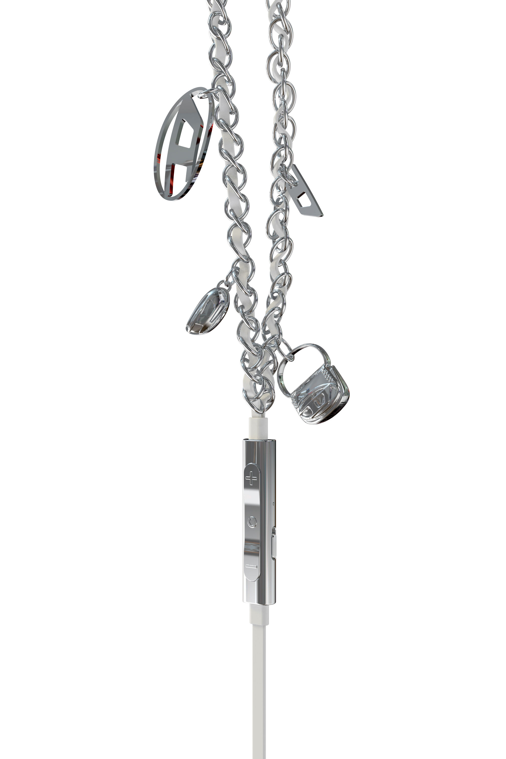 Diesel - 60458  WIRED EARBUDS WIRED EARBUDS, Unisex Wired Earbuds und charms in Silber - 4