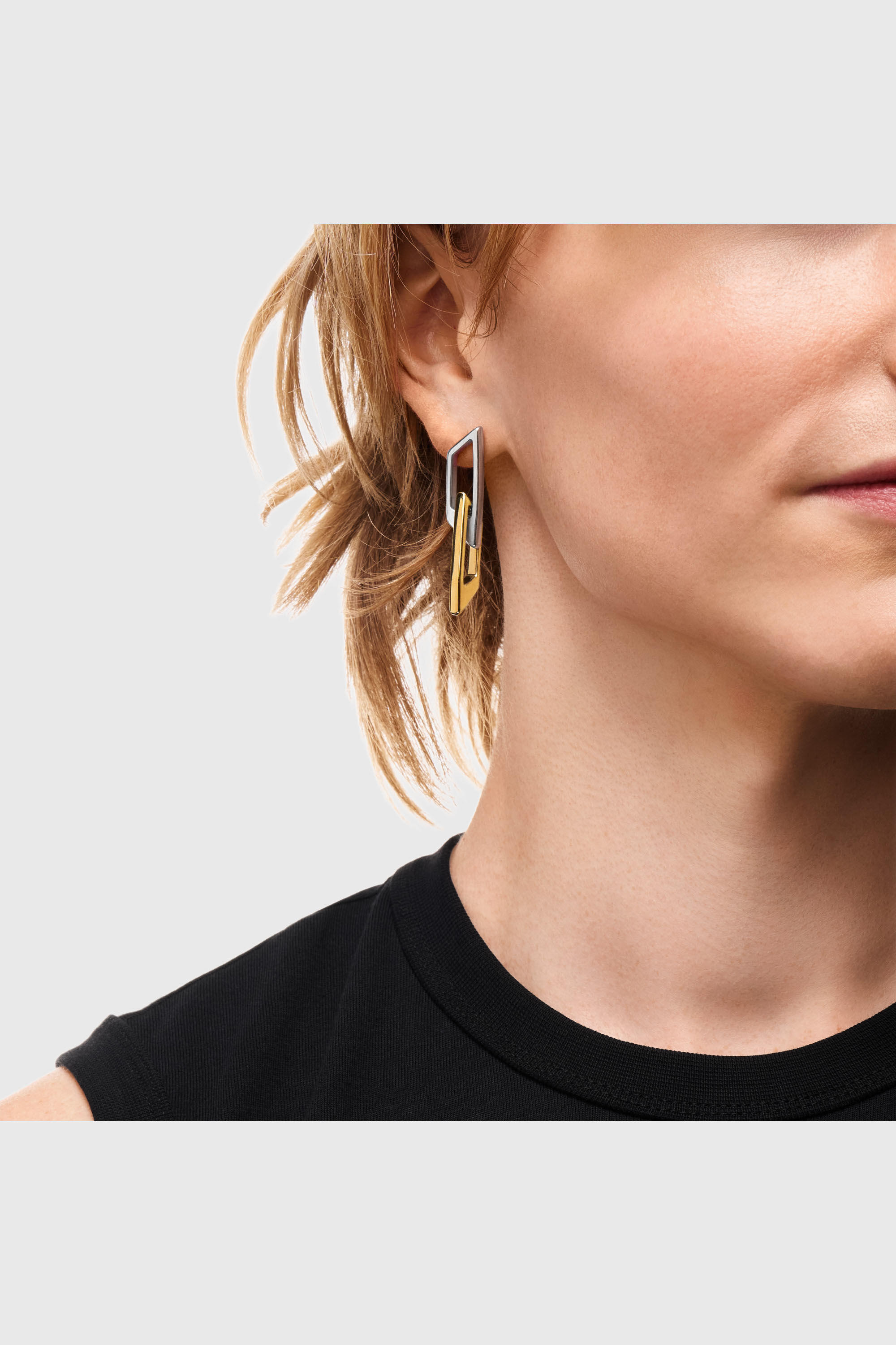 Diesel - DX1685931  JEWELLERY, Unisex Ohrh&auml;nger aus Edelstahl in Silber/Gold - 4