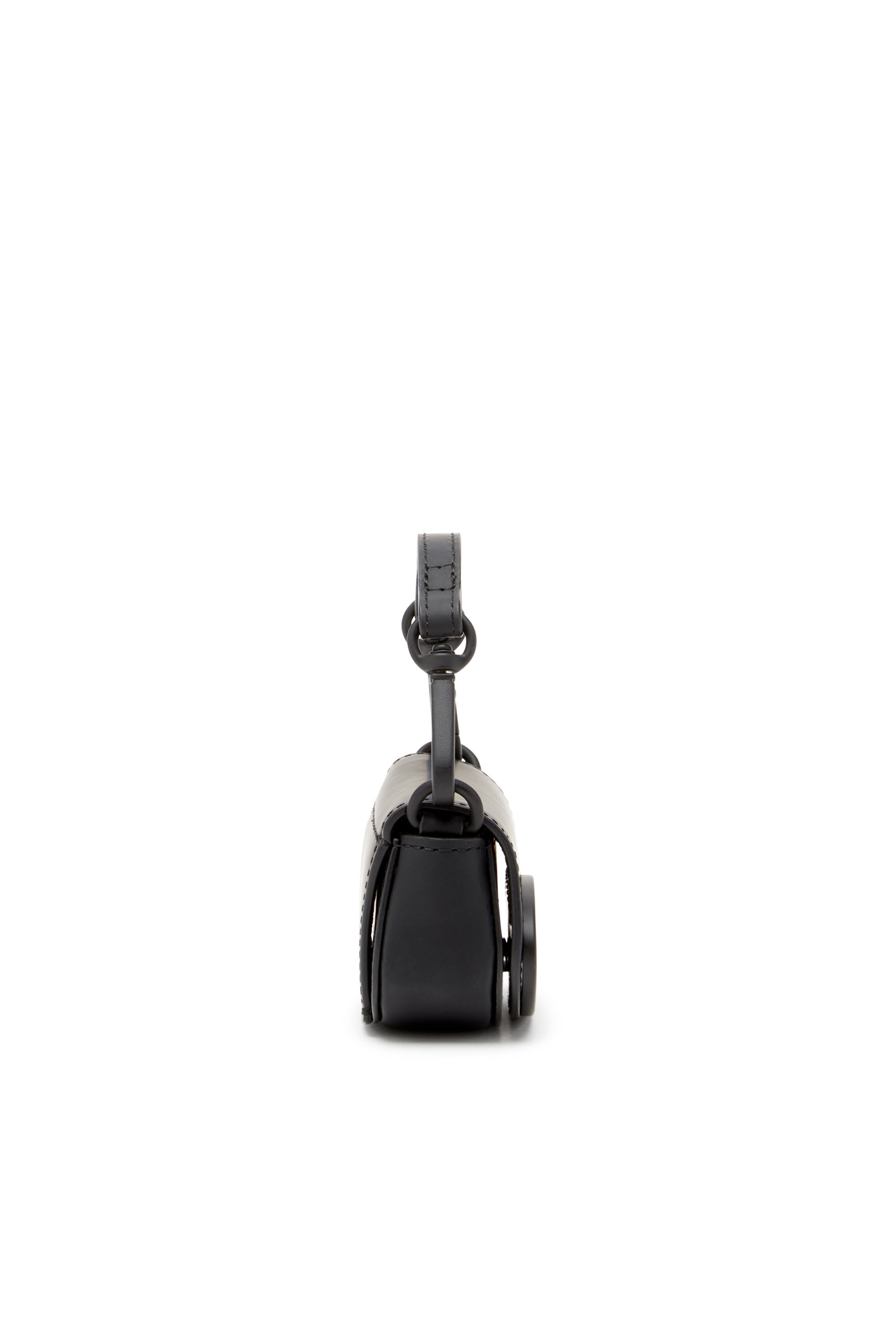 Diesel - 1DR XXS CHAIN, Damen Ikonischer Mikro-Taschenanhänger aus mattem Leder in Schwarz - 3