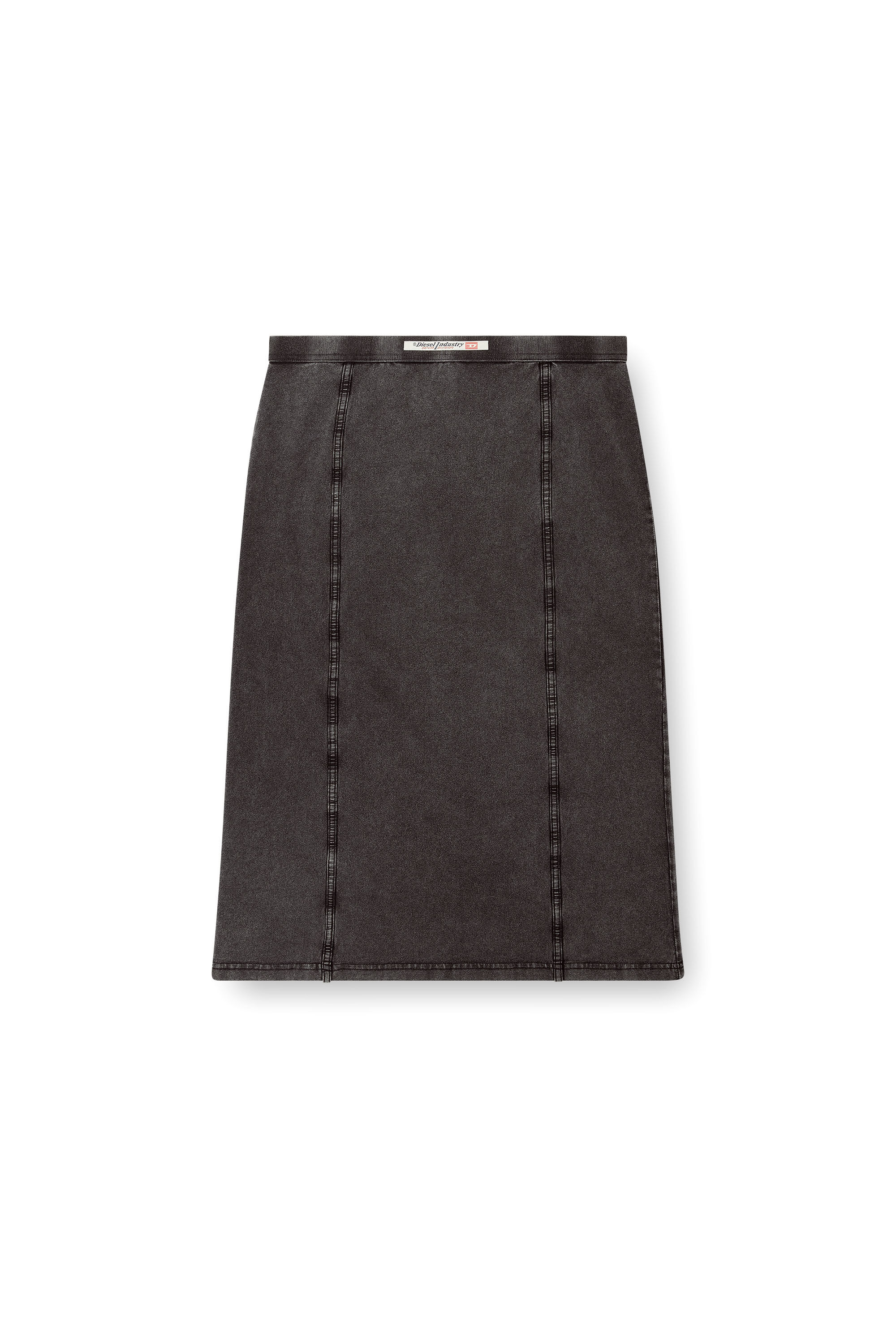 Diesel - O-ALLEGRA, Damen Midi-Rock mit Denim-Effekt in Schwarz - 2