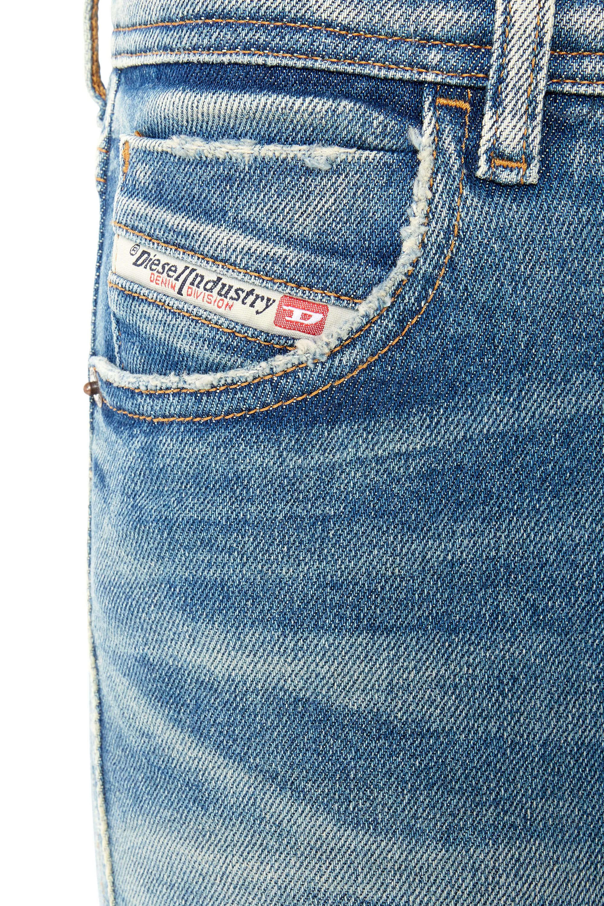 Diesel - 2015 Babhila 09E88 Skinny Jeans, Mittelblau - Image 5