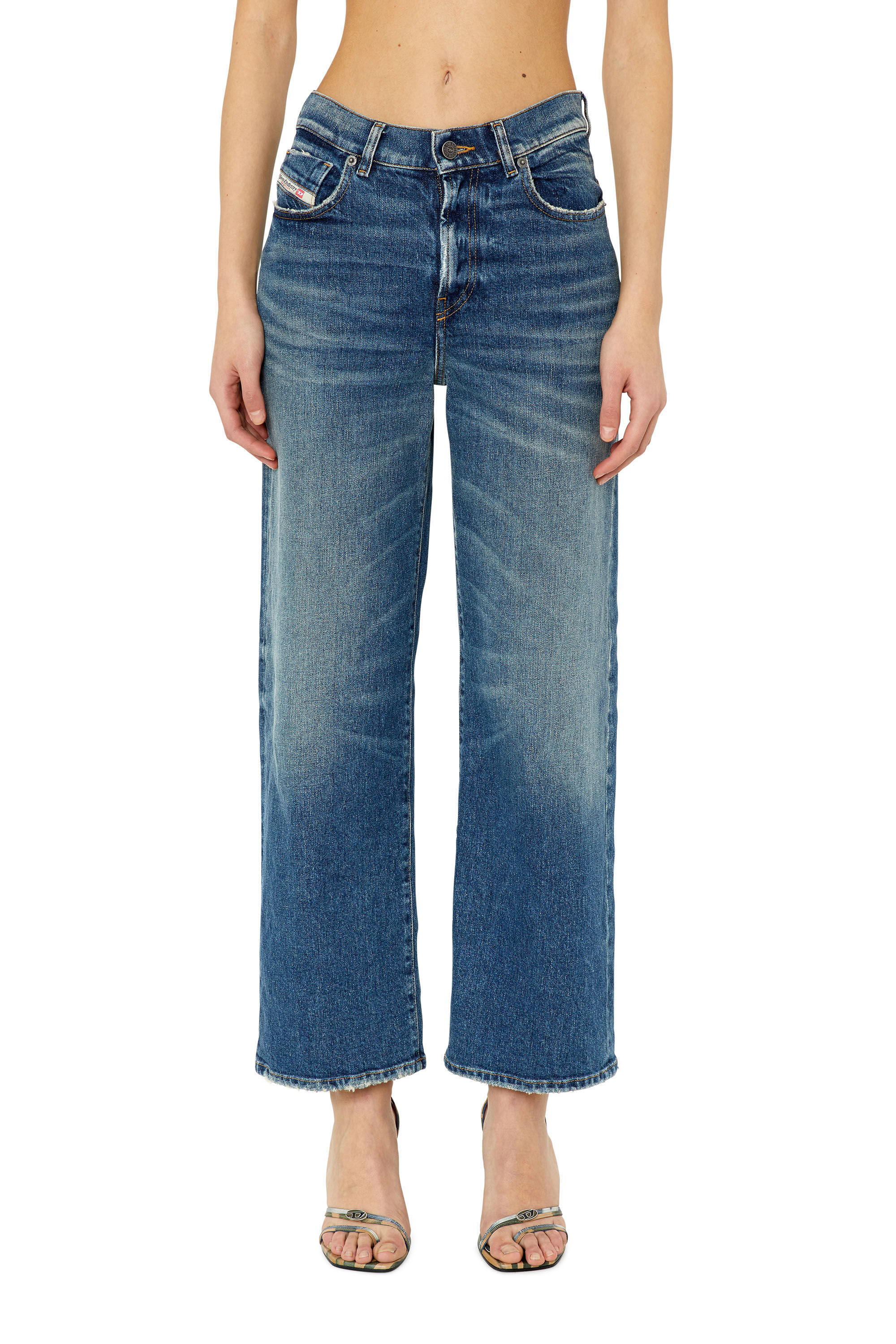 Diesel - 2000 Widee 007L1 Bootcut and Flare Jeans, Mittelblau - Image 3