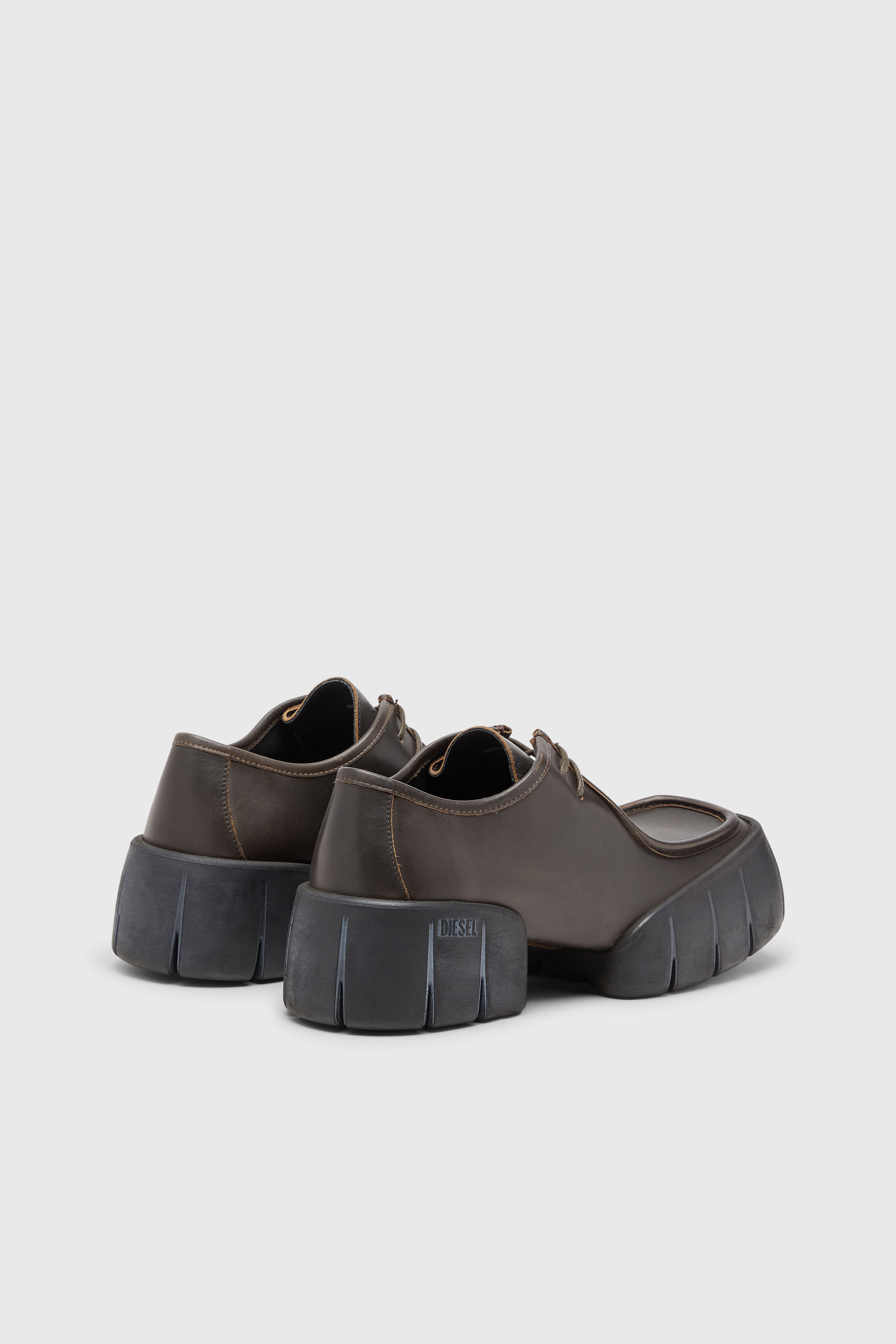 Diesel - D-TEX WB, Herren D-Tex-Mokassin-Schuhe aus geb&uuml;rstetem Leder in Braun - 3