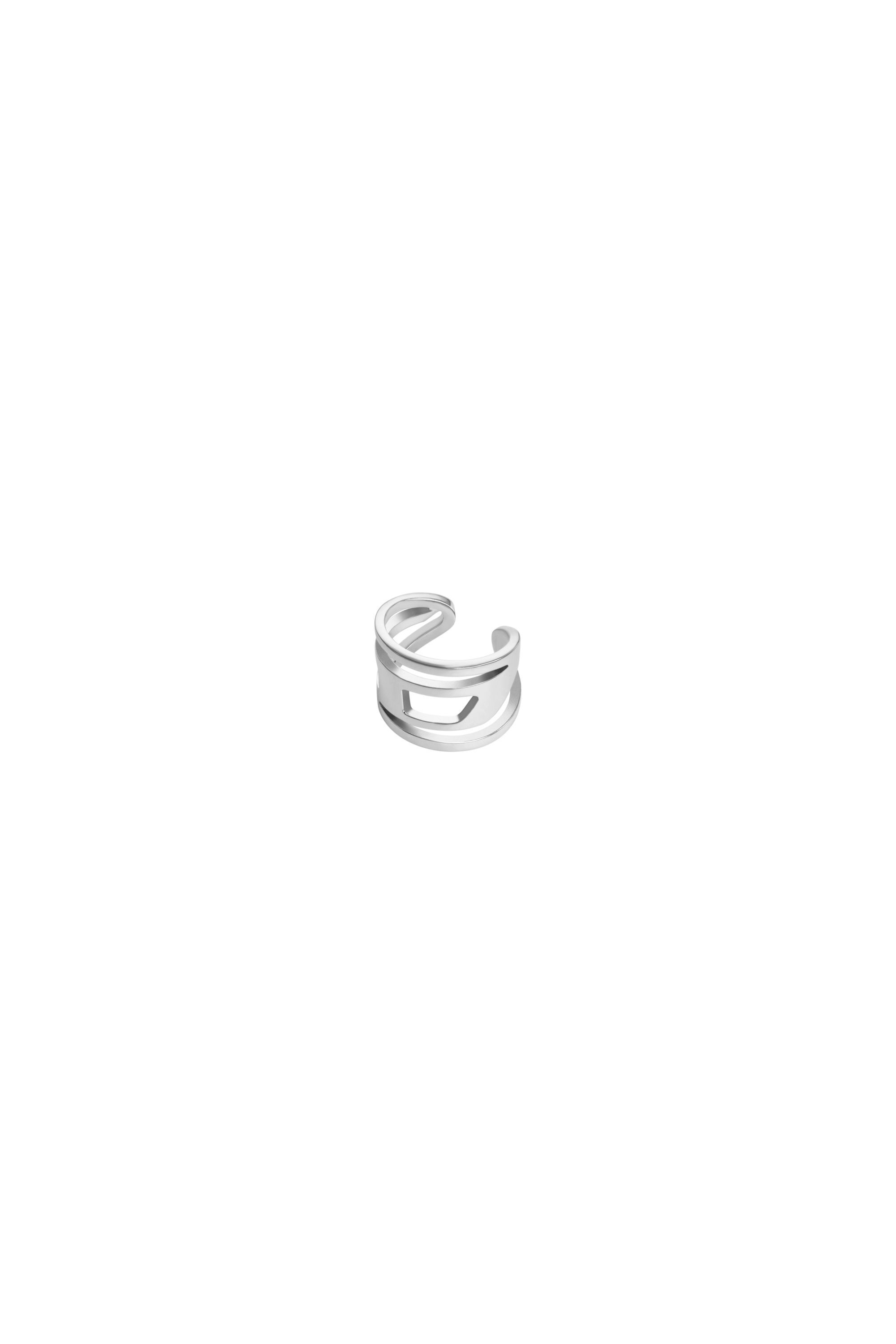 Diesel - DX1532040, Unisex Ear Cuff aus Edelstahl in Silber - 1