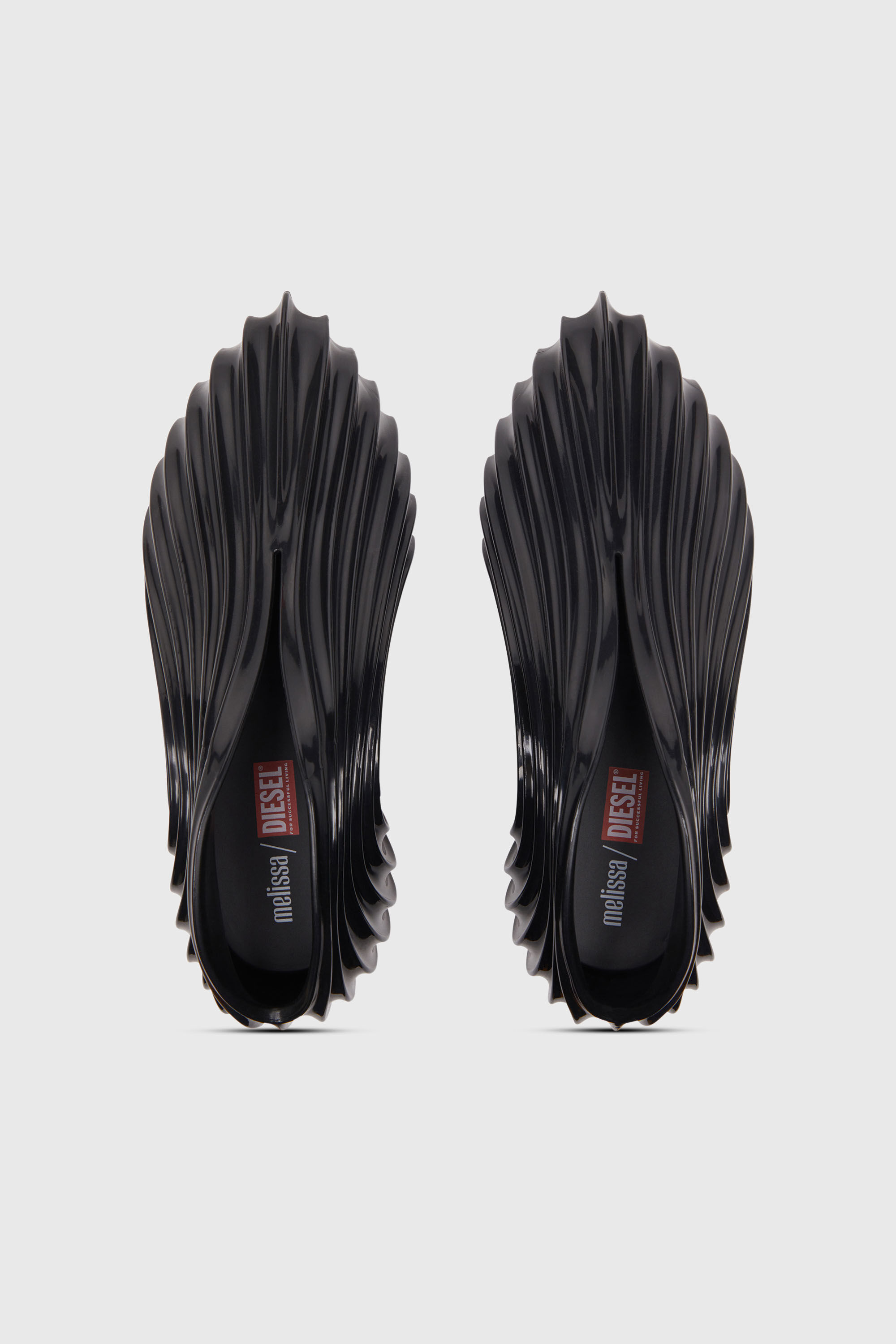 Diesel - MELISSA QUANTUM SNEAKERS X, Unisex Sneaker zum Schl&uuml;pfen aus Melflex&reg; in Schwarz - 4