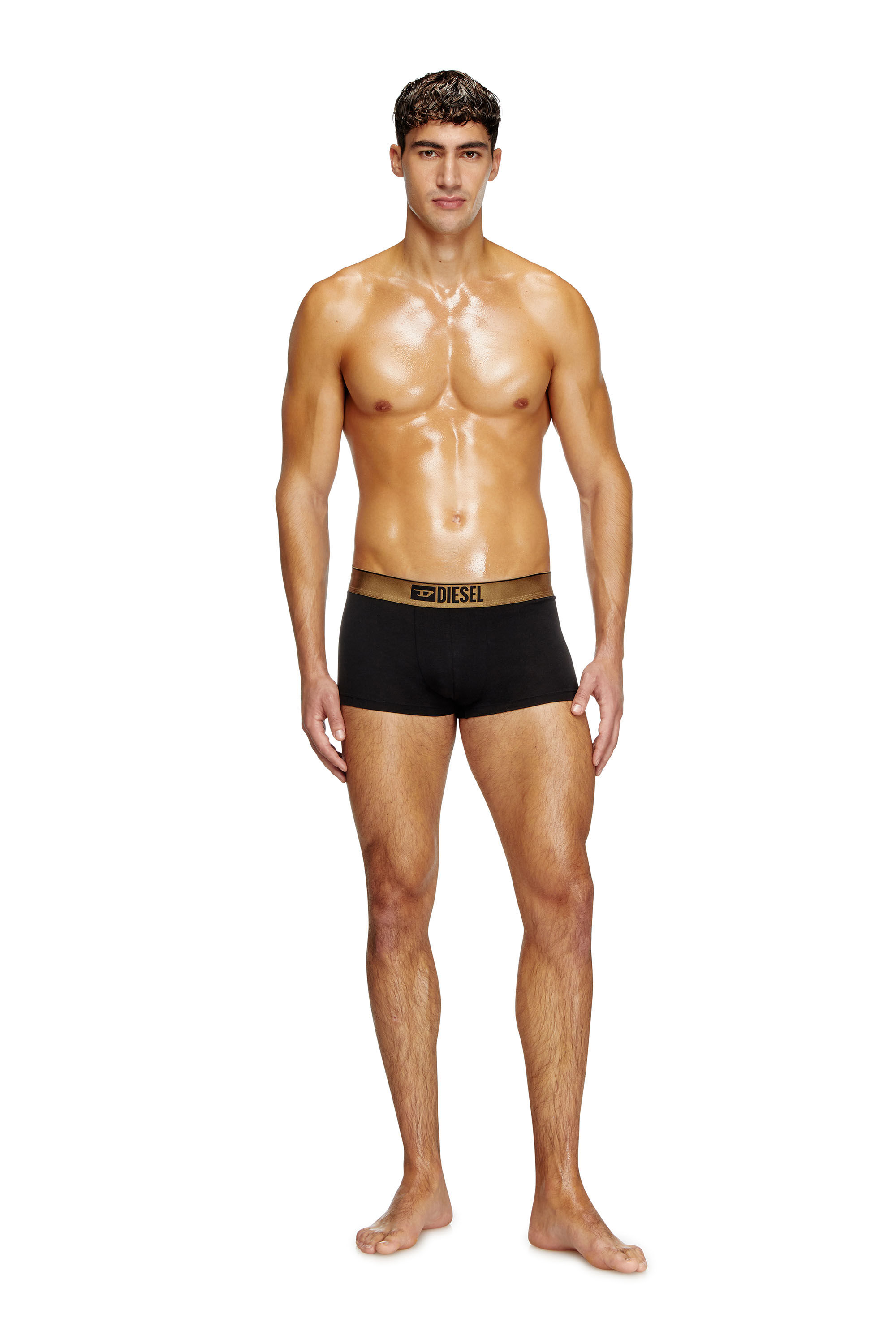 Diesel - DAMIEN-GFT-3PACK, Herren Metallic-Retropants im Dreierpack in Schwarz/Rot - 1