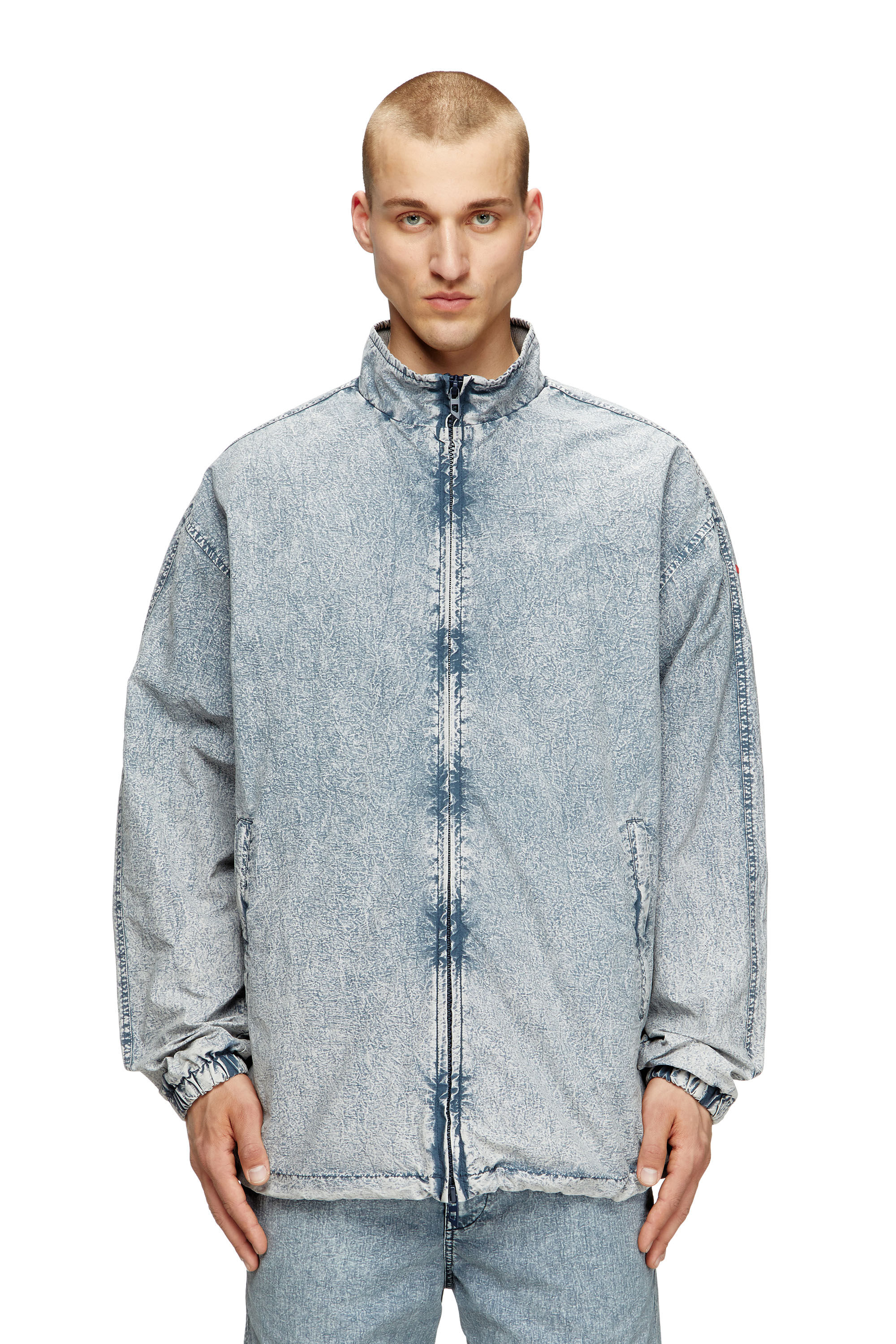 Diesel - J-WILSON, Herren Jacke aus recyceltem Nylon-Taslan in Hellblau - 3
