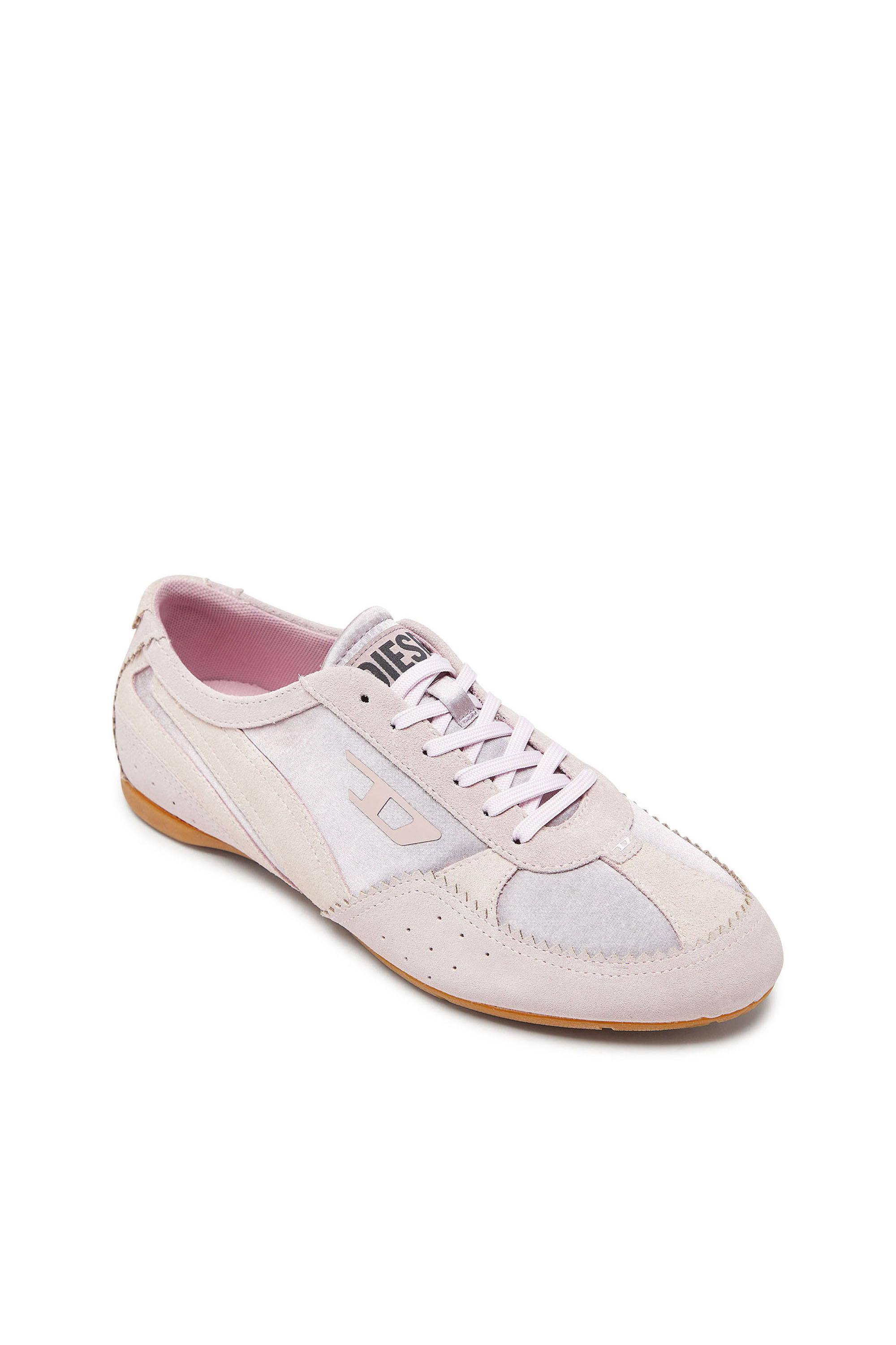 Diesel - D-MILE LOW II W, Damen D-Mile &ndash; Flat-Sneakers mit Wildleder-Overlays in Rosa - 6