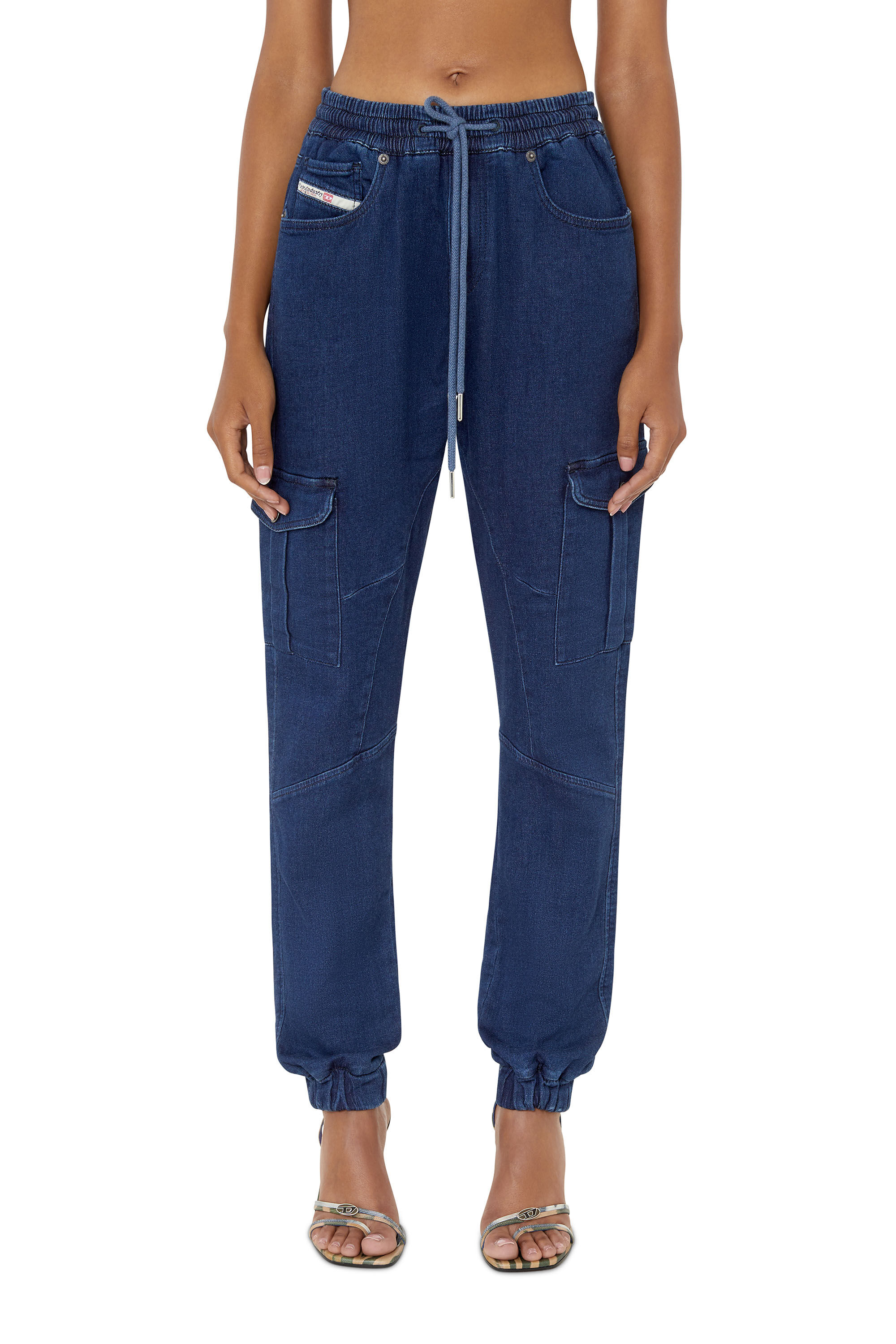 Diesel - D-Ursy Track Denim 069ZQ Slim, Dunkelblau - Image 3