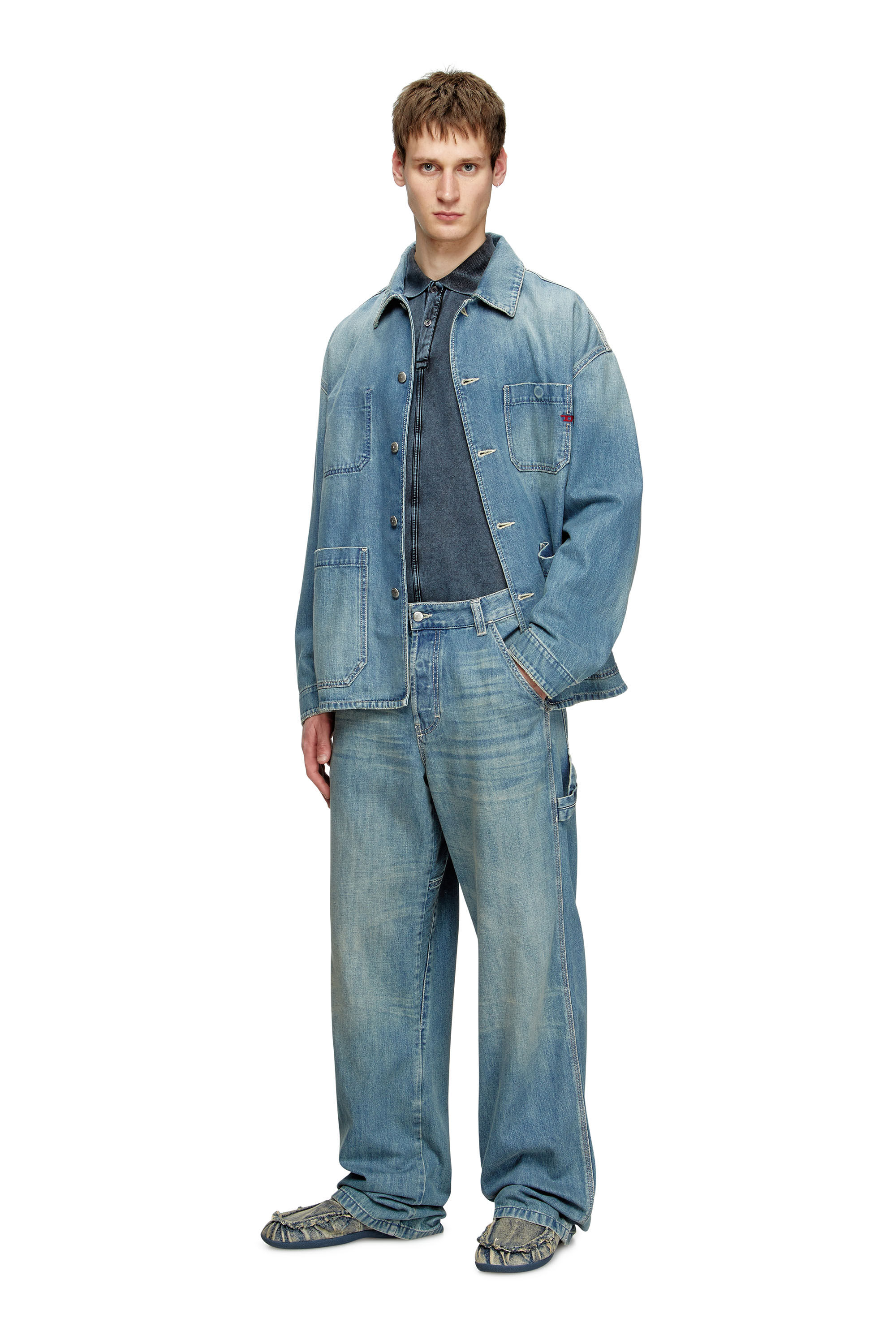 Diesel - Herren Relaxed Jeans D-Livery 068SK, Hellblau - 1