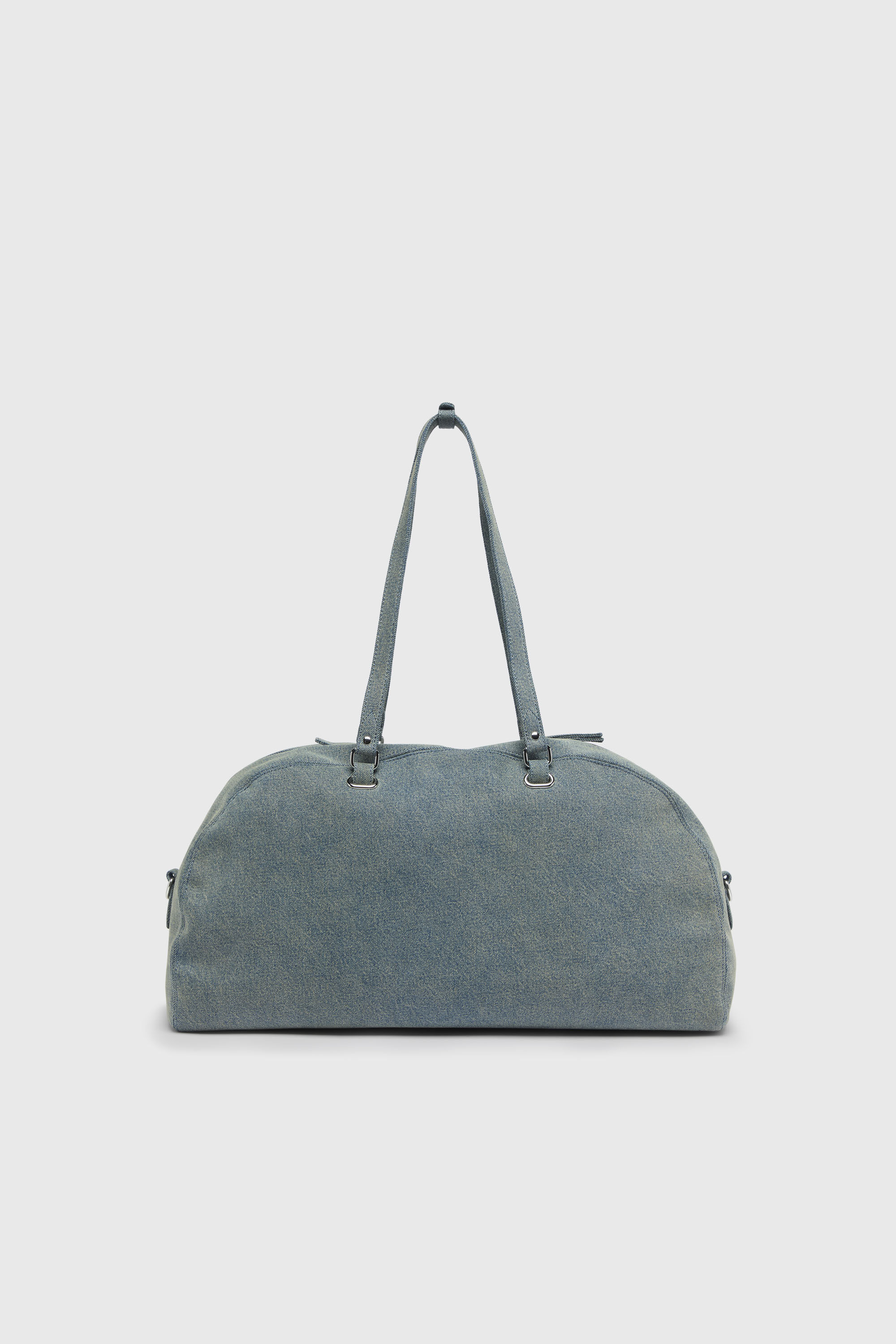 Diesel - 1DR DOME SOFT DUFFLE XL, Unisex 1DR Dome-Duffle-Tasche aus Denim mit Oval D Logo in Hellblau - 3