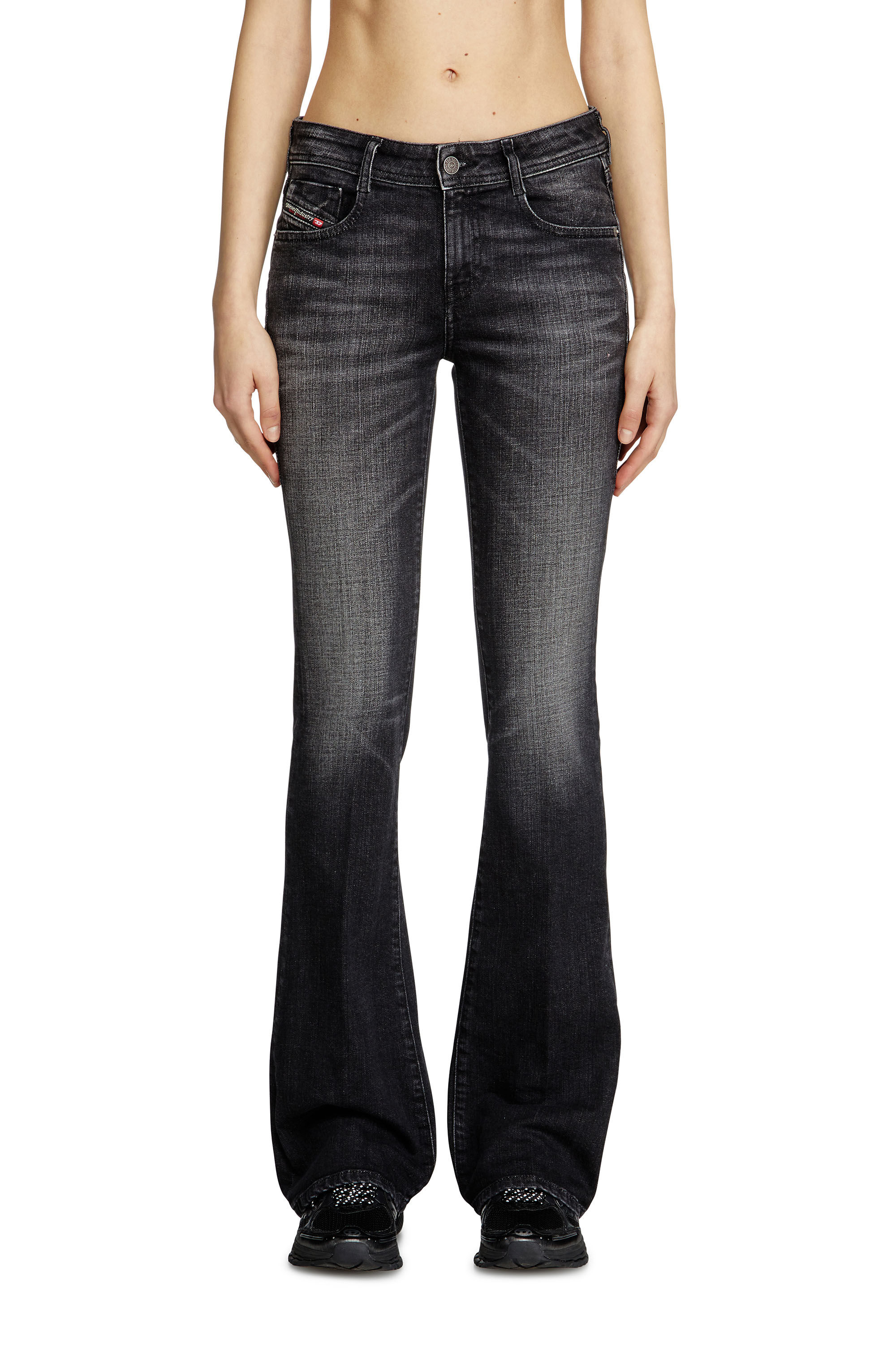 Diesel - Damen Bootcut Jeans 1969 D-Ebbey 09K99, Schwarz/Dunkelgrau - 3