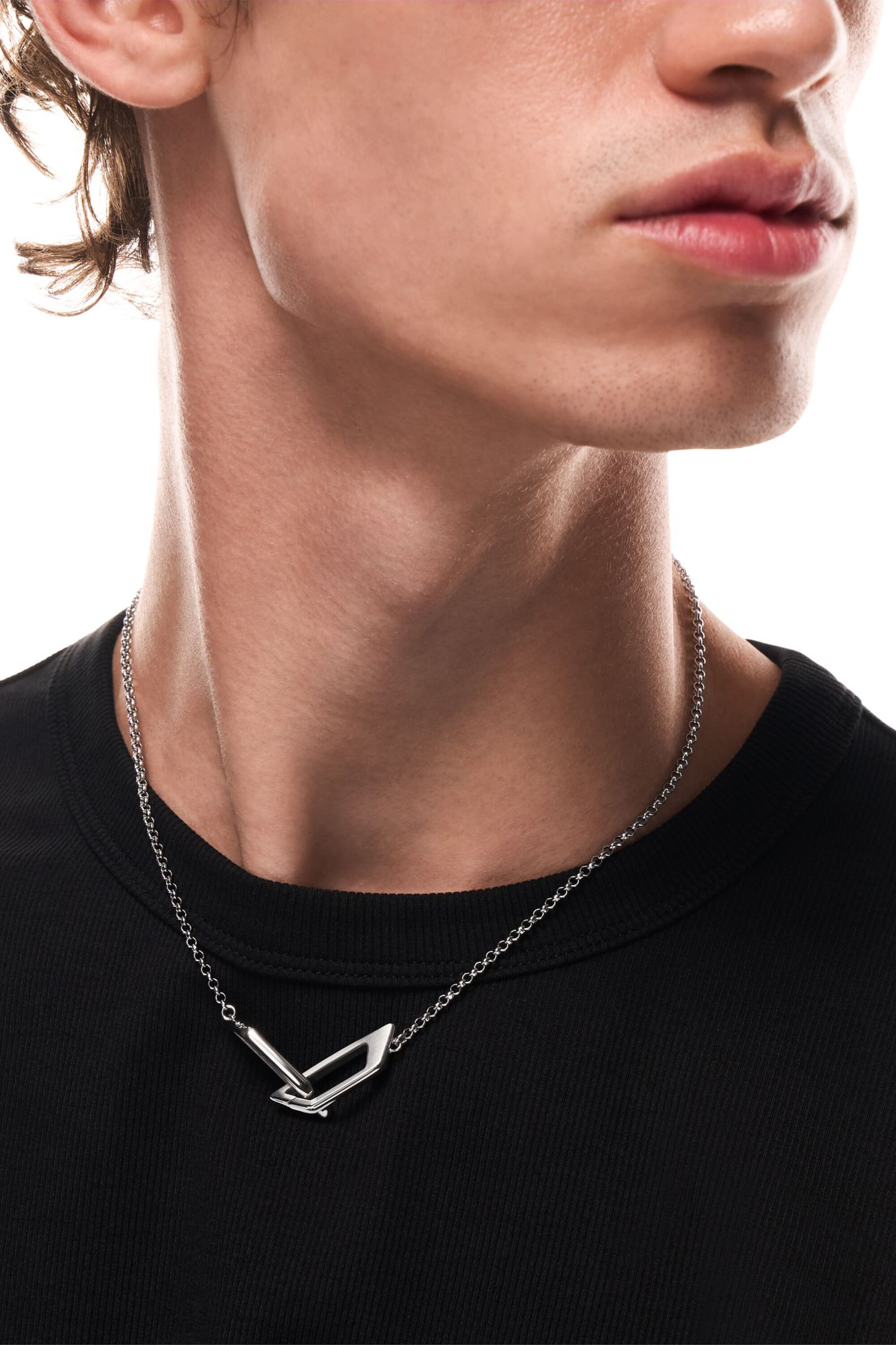 Diesel - DX1727040, Unisex Bandhalskette aus Edelstahl in Silber - 5