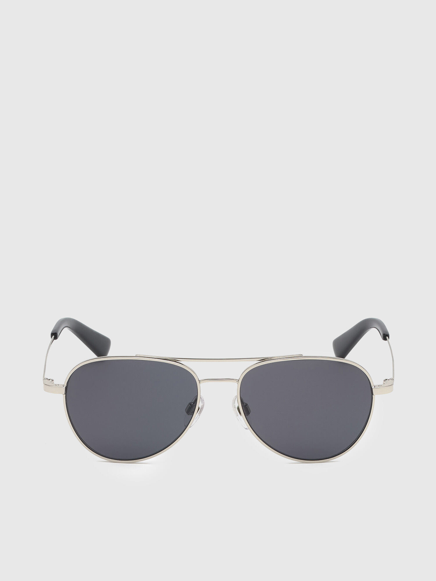 Diesel - DL0291, Unisex Sonnenbrille aus Metall mit Pilotform in Silber/Schwarz - 1