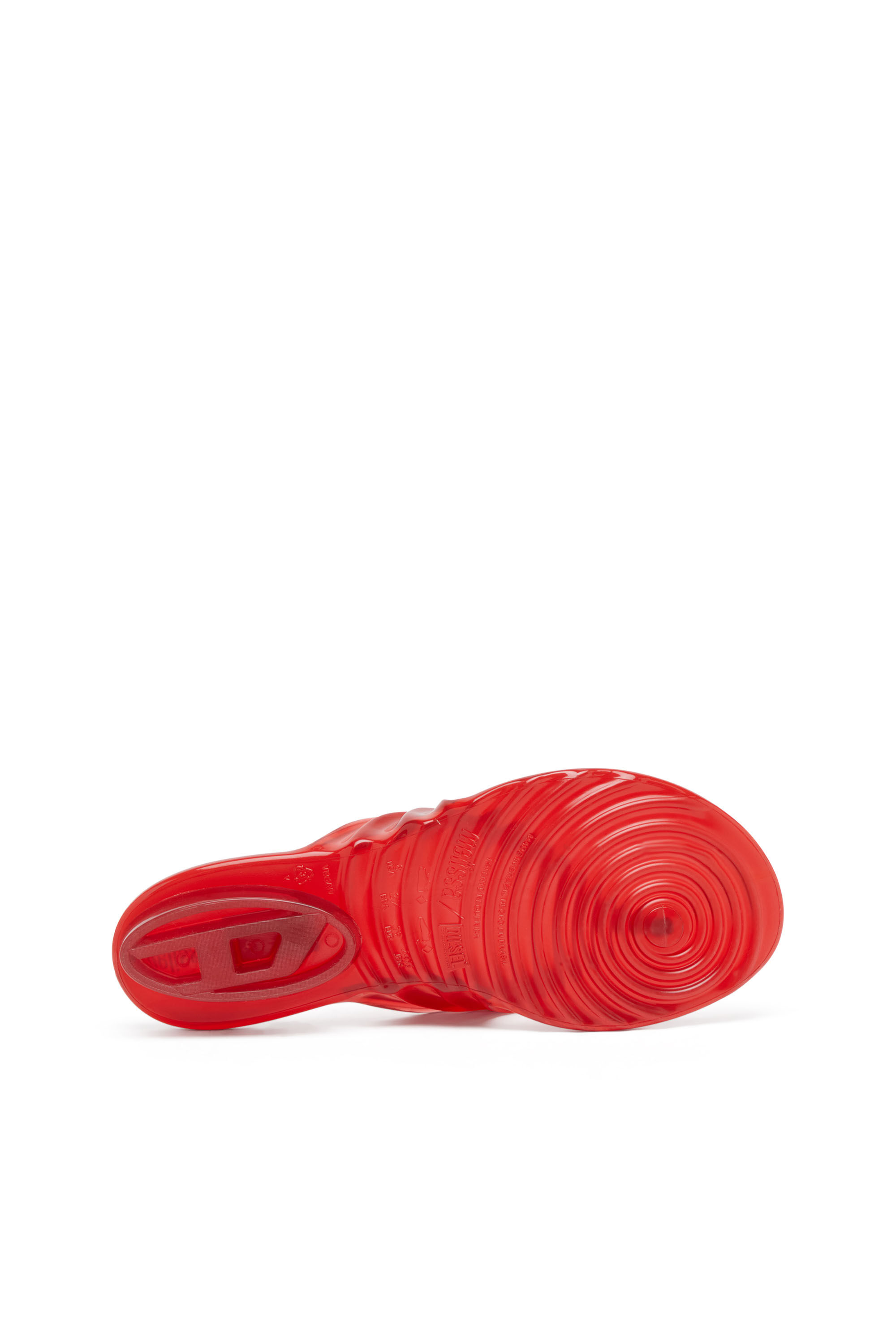 Diesel - MELISSA QUANTUM THONG, Damen K&uuml;nstlerisch gestaltete Flip-Flops aus Melflex&reg; in Rot - 5