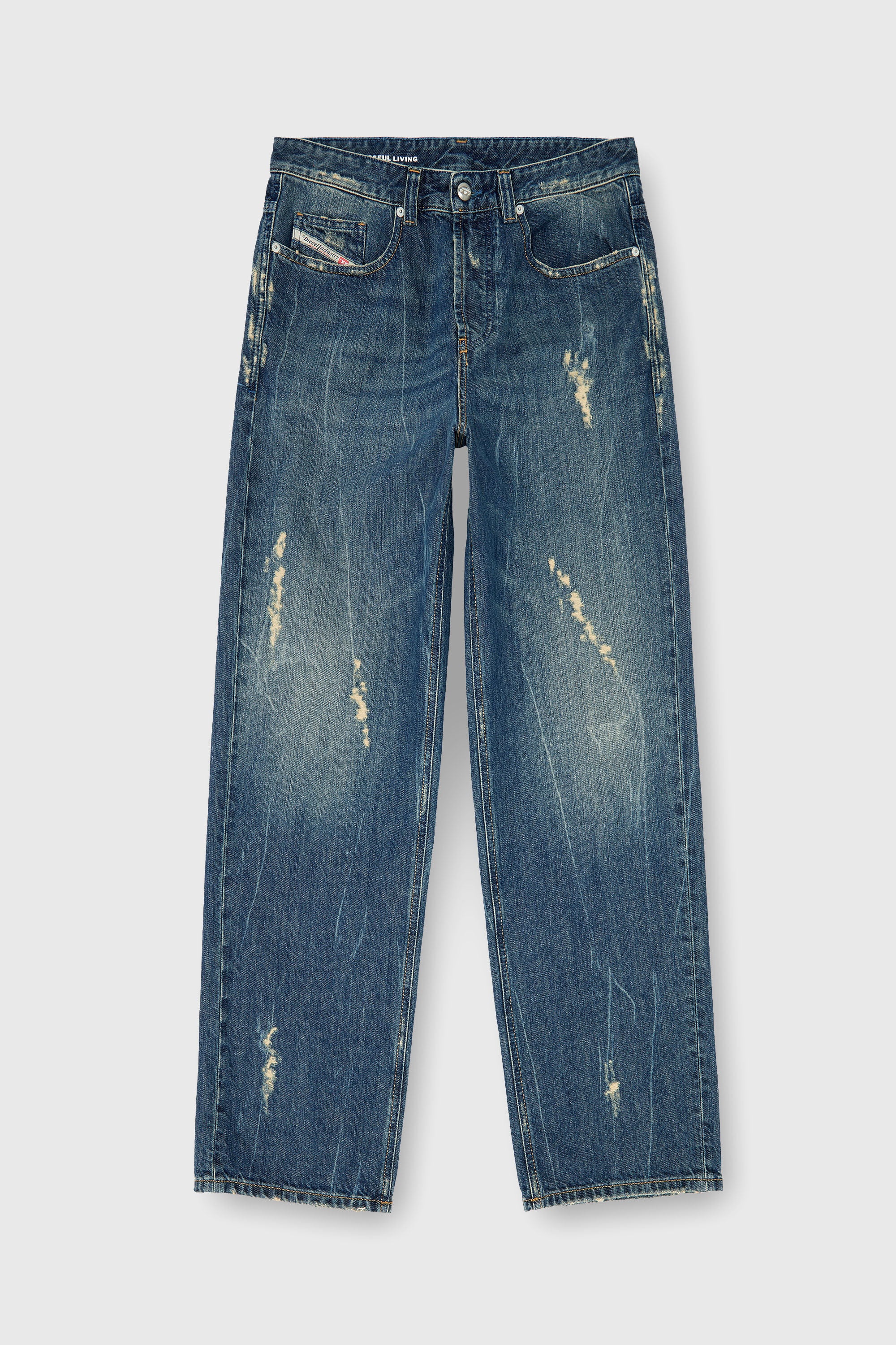 Diesel - Herren Relaxed Jeans 2001 D-Macro 09Q28, Mittelblau - 6