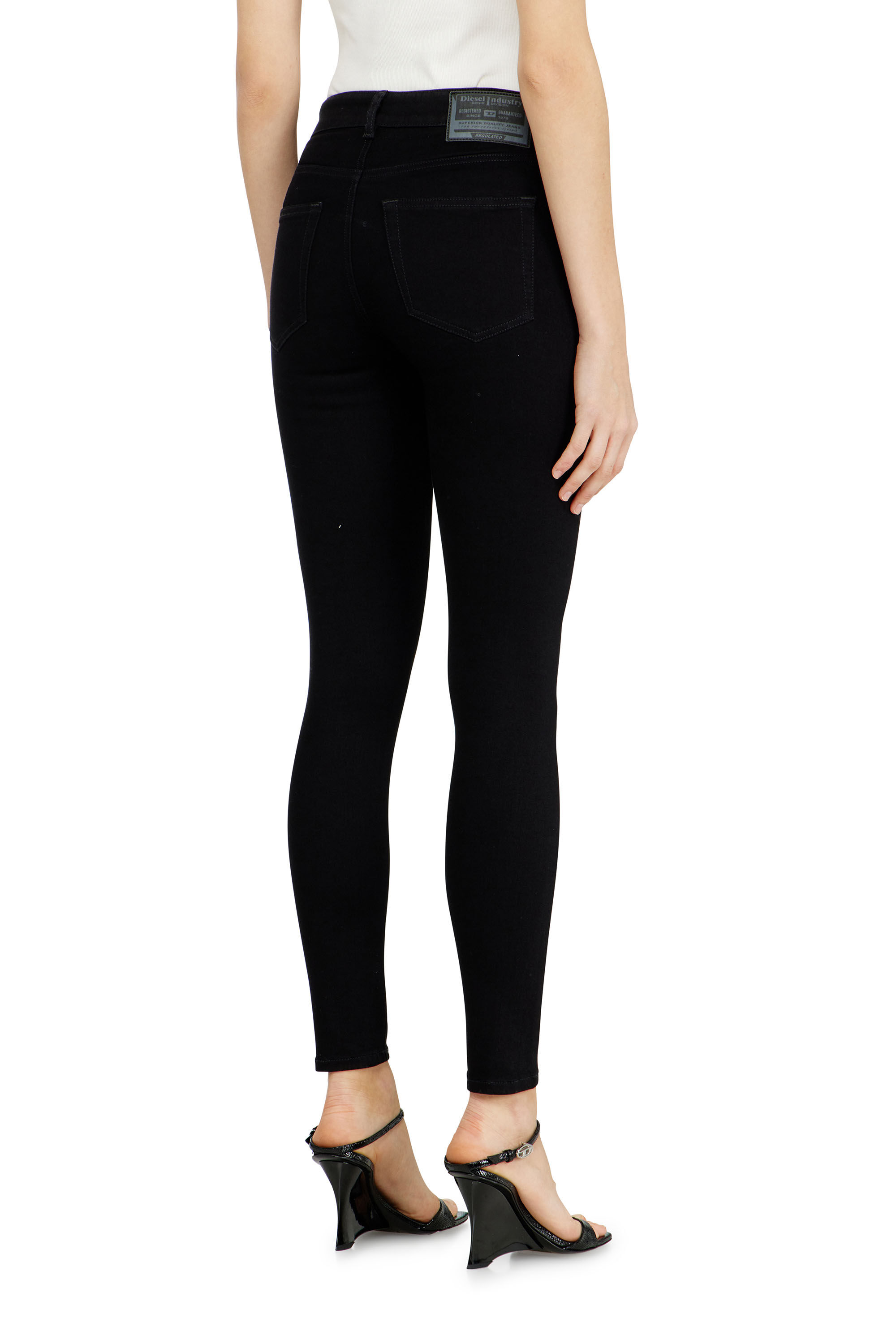 Diesel - Damen Skinny Jeans 2017 Slandy 069EF, Schwarz/Dunkelgrau - 5