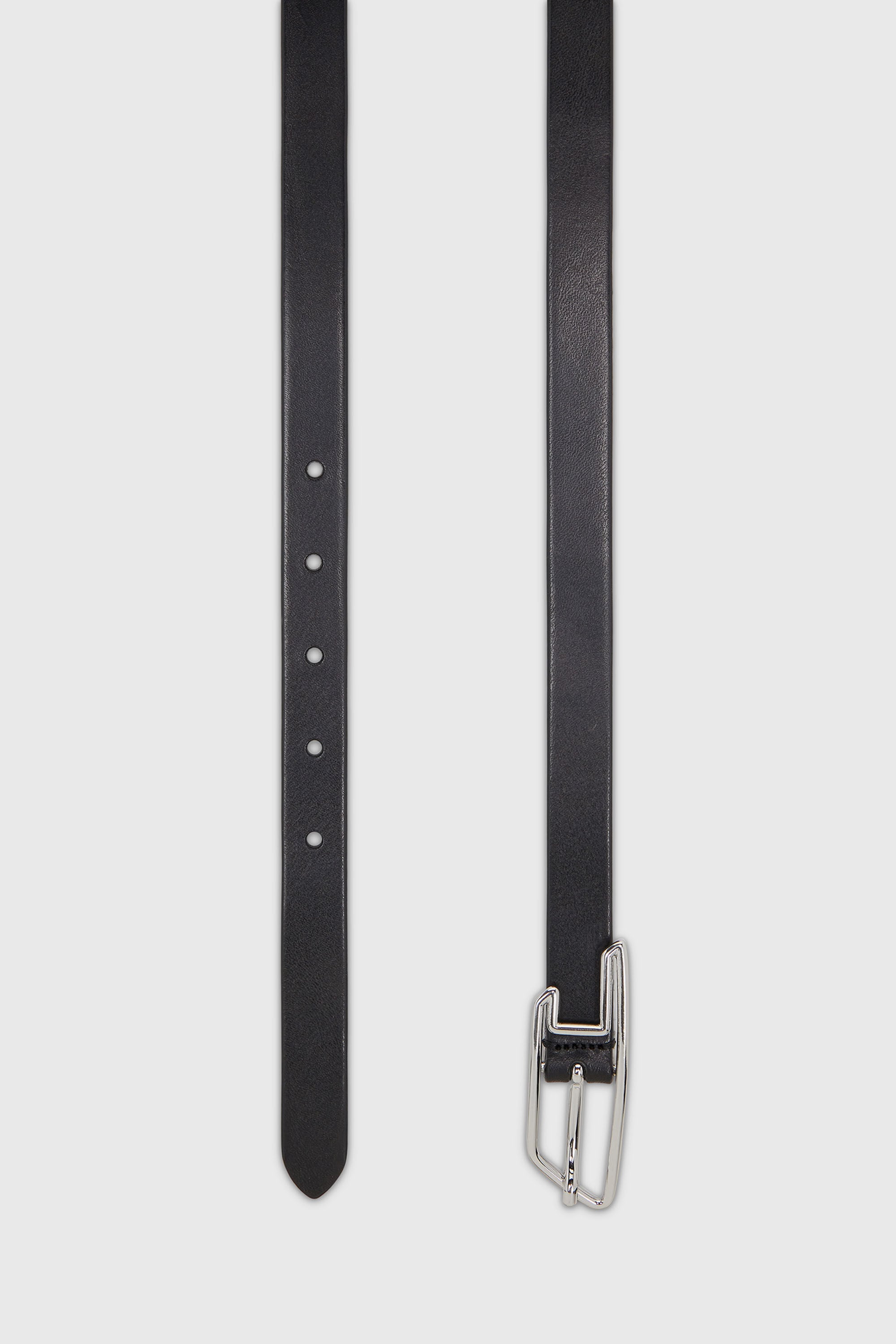 Diesel - B-D LINE W 20, Damen 2 cm G&uuml;rtel aus Pull-up-Leder mit D-Schlie&szlig;e in Schwarz - 2