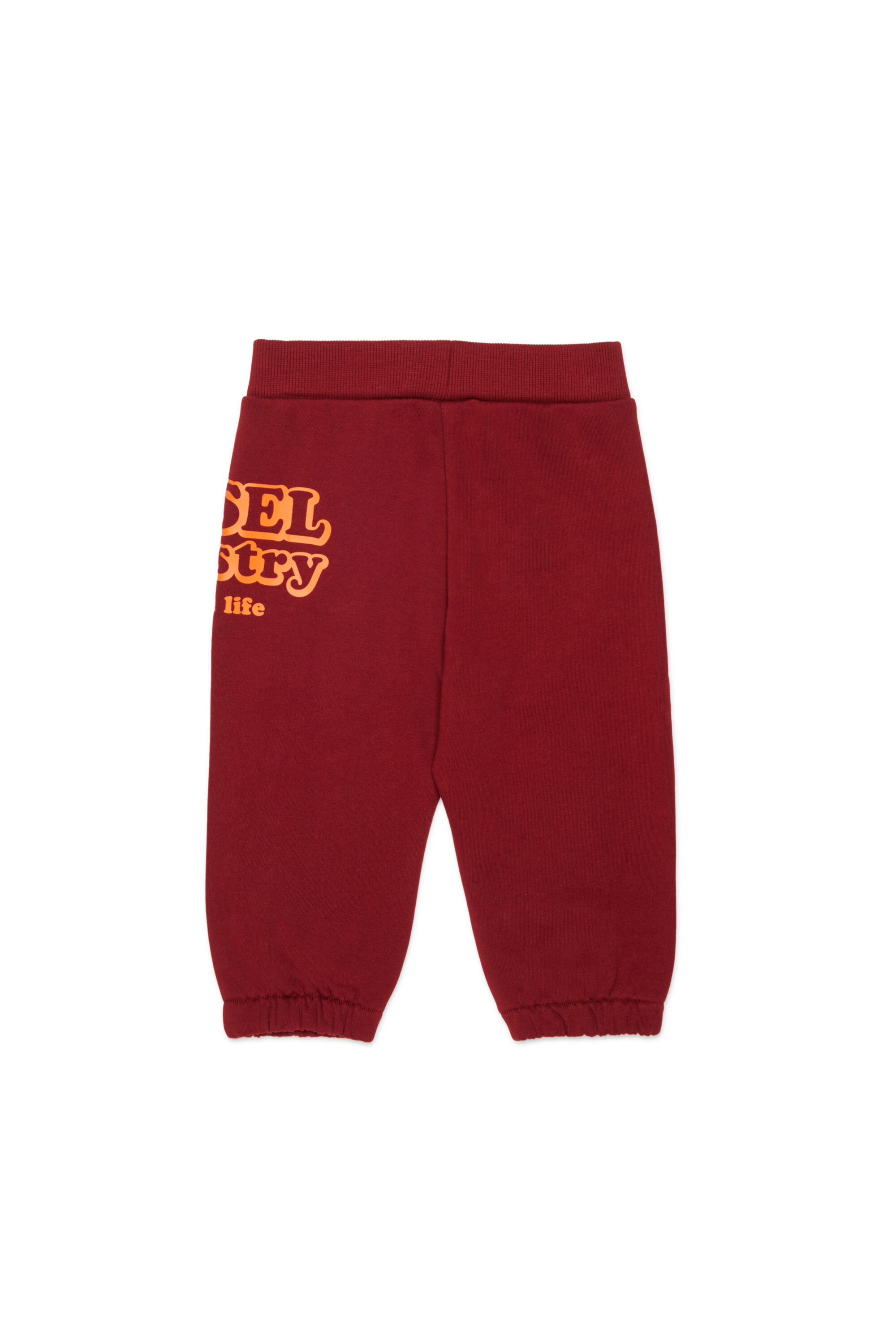 Diesel - PLODIMIB, Man's Cotton sweatpants with Diesel Industry print in Red - 2