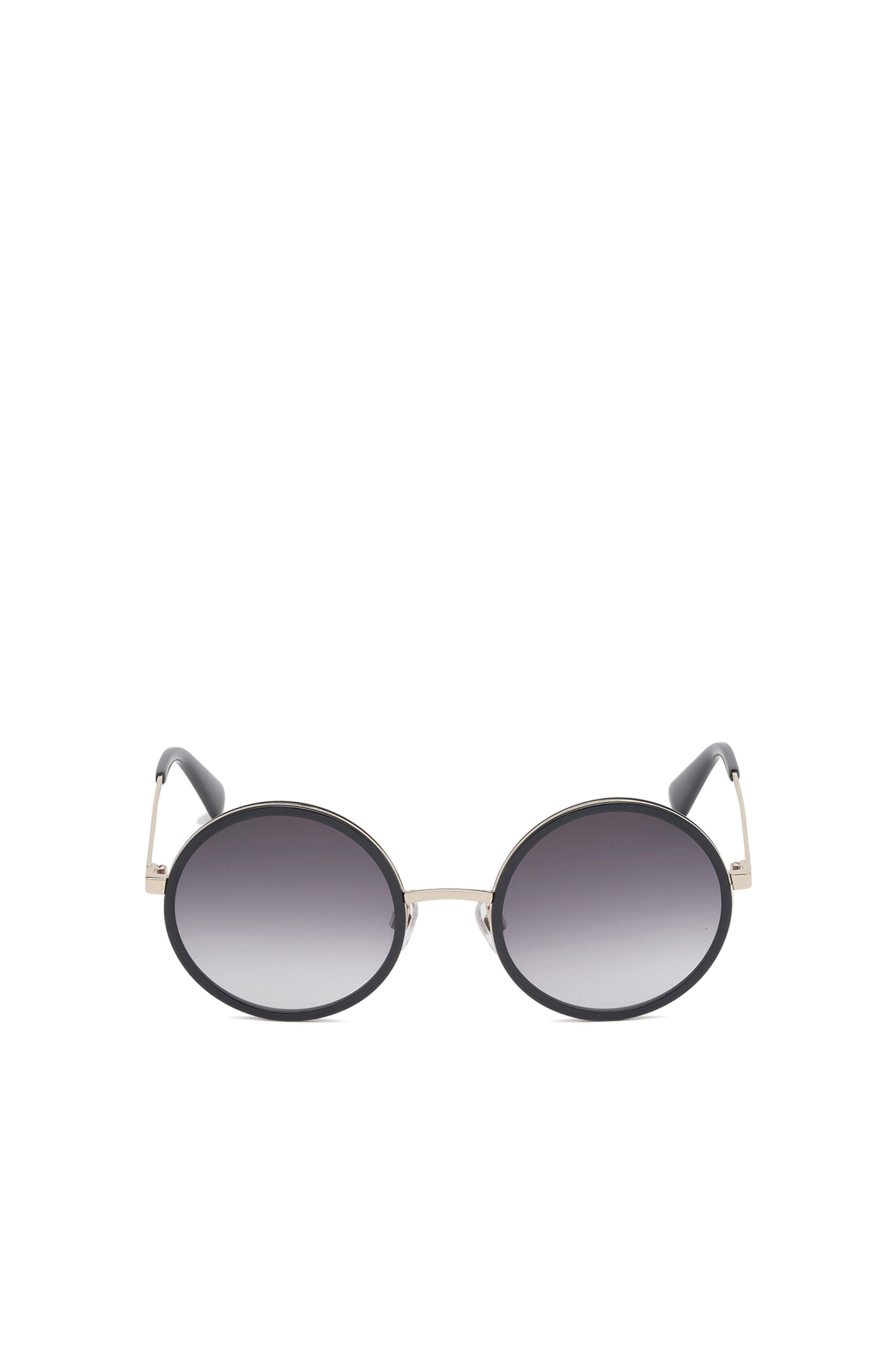 Diesel - DL0276, Damen Sonnenbrille aus acetat mit runden gläsern in Schwarz/Gold - 1