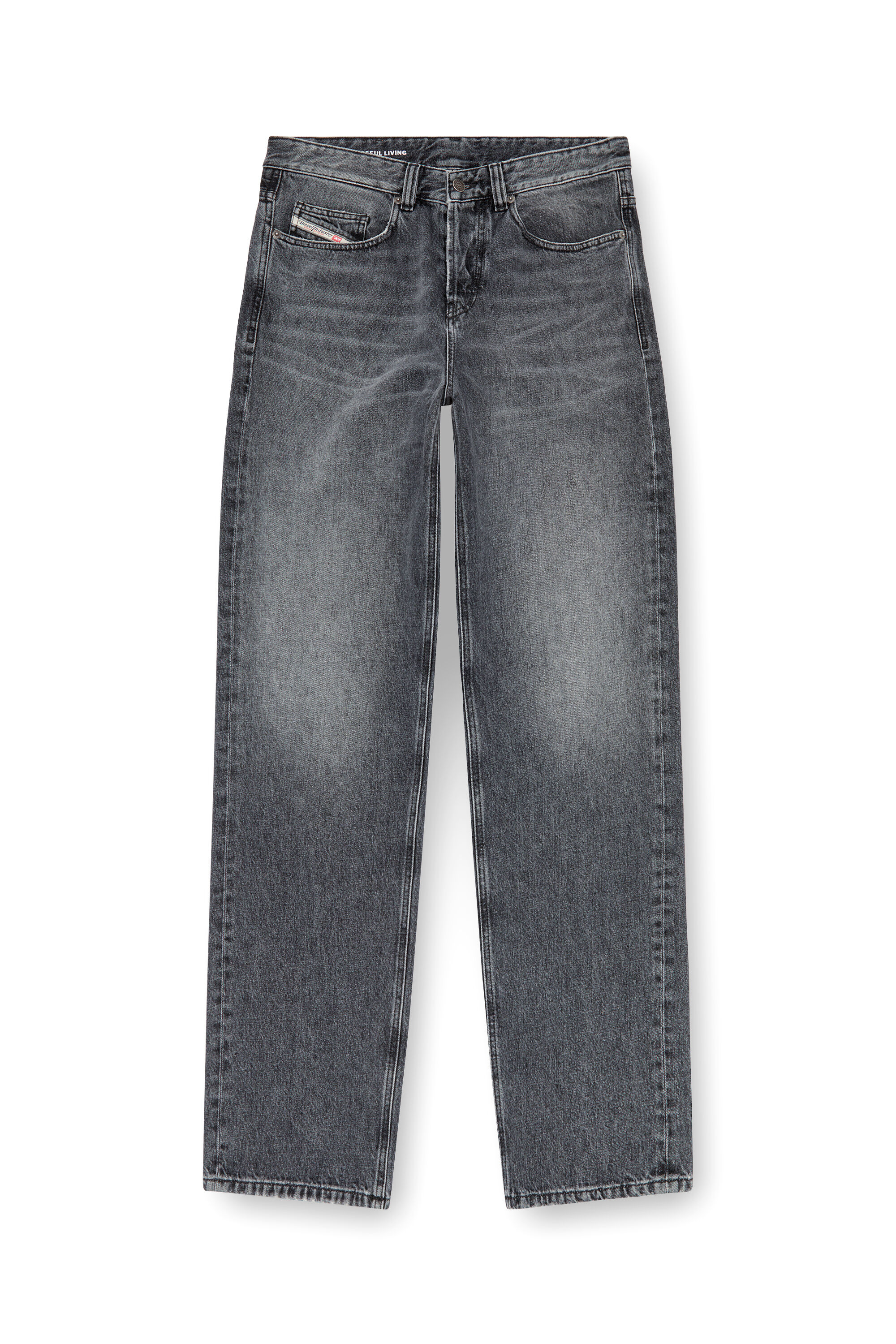 Diesel - Herren Straight Jeans 2001 D-Macro 007X3, Dunkelgrau - Image 2