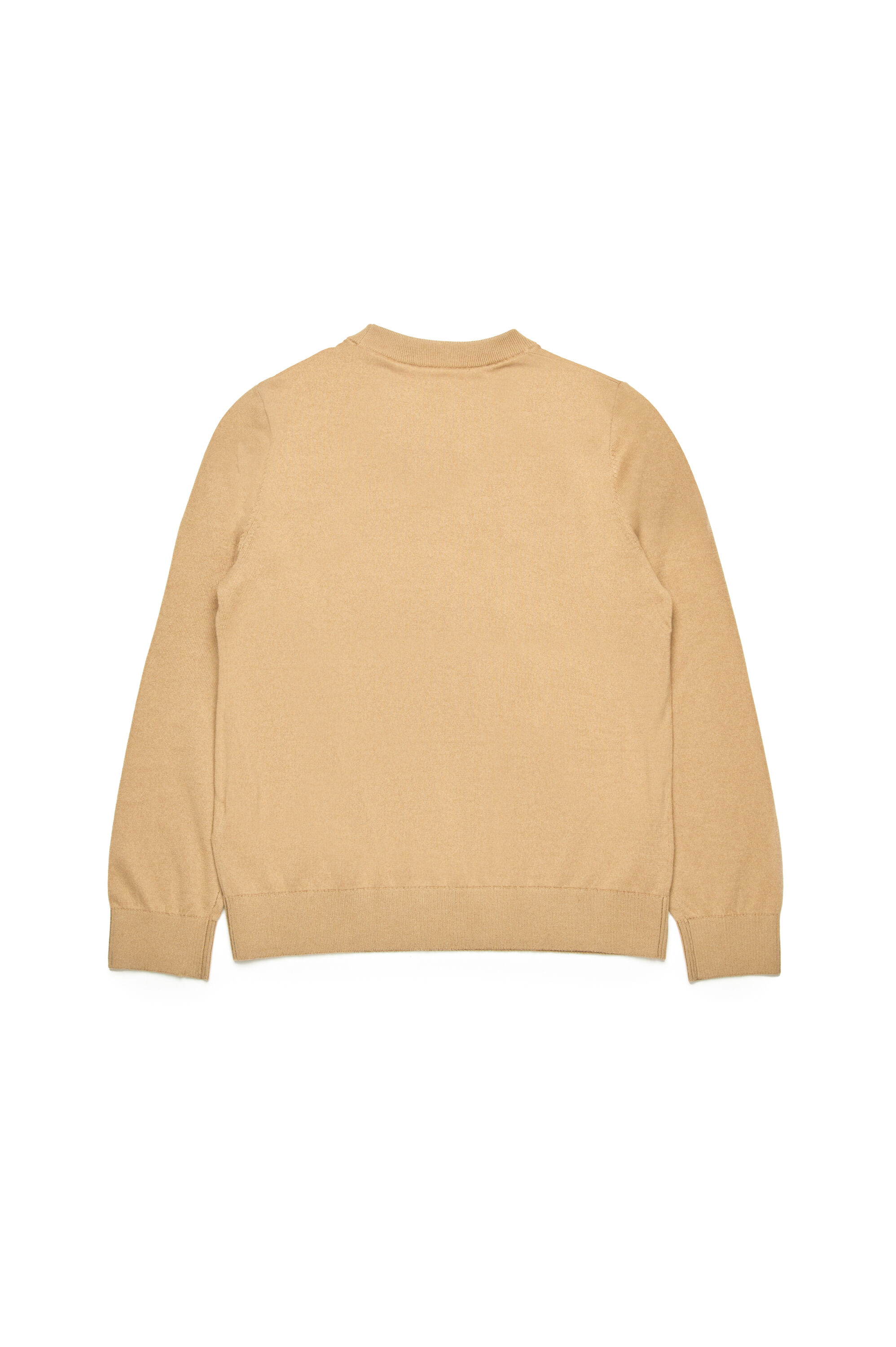 Diesel - KVIERI, Herren Pullover aus Baumwolle mit Oval D-Stickerei in Hellbraun - 2
