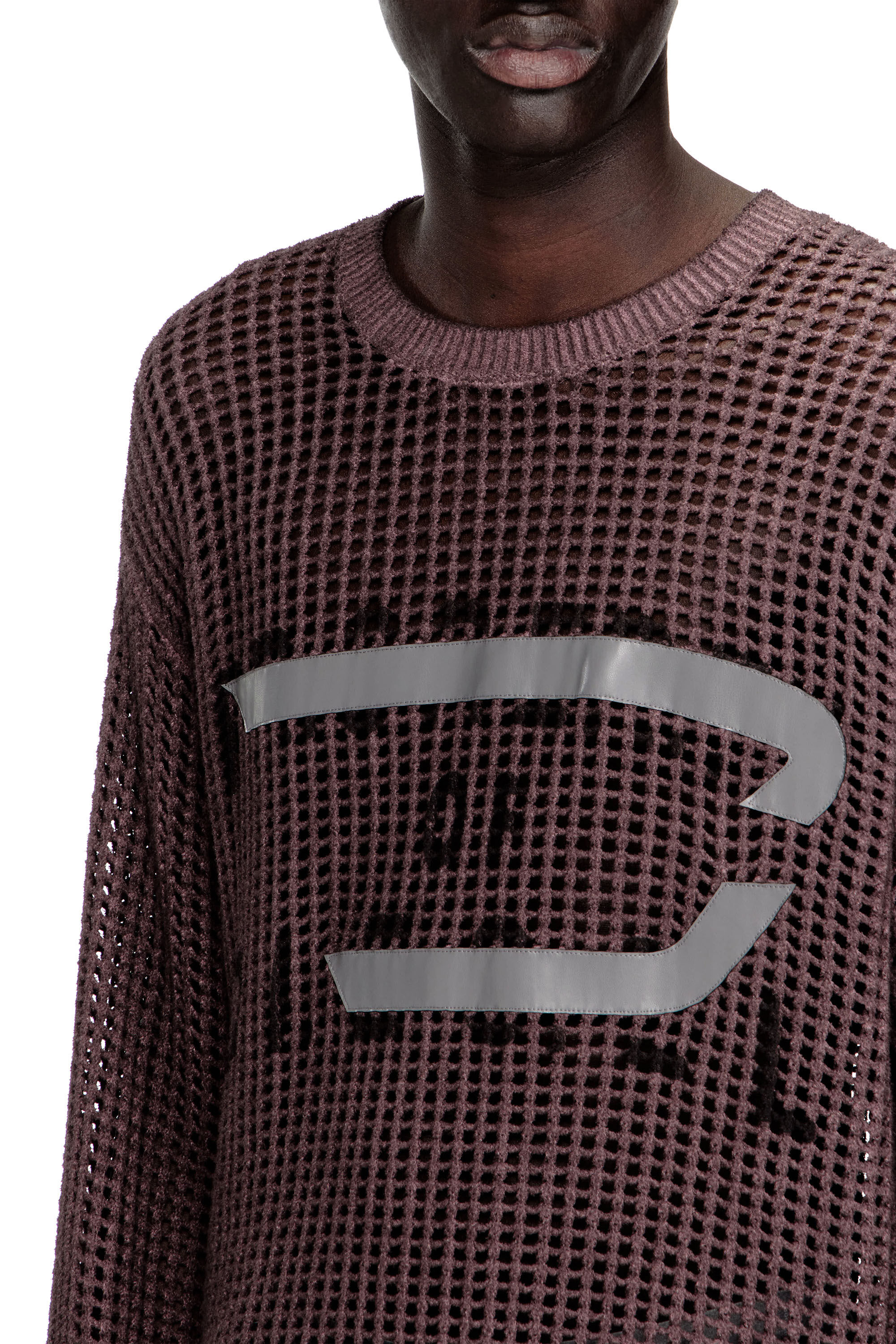 Diesel - K-ROCH, Herren Lang&auml;rmliges Oberteil aus Mesh-Strick in null - 5