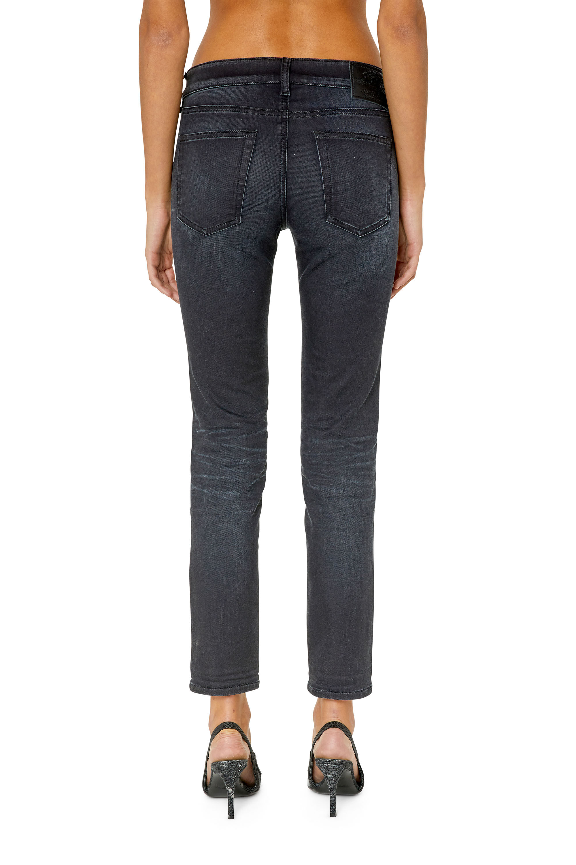 Diesel - D-Ollies JoggJeans® 068CQ Slim, Schwarz/Dunkelgrau - Image 4