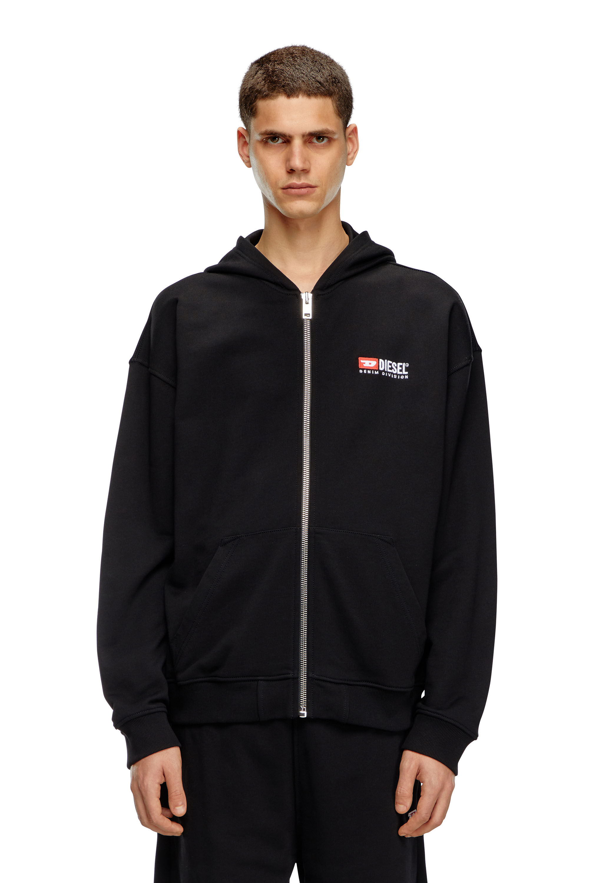 Diesel - S-BOXT-HOOD-ZIP-DIV, Schwarz - Image 5