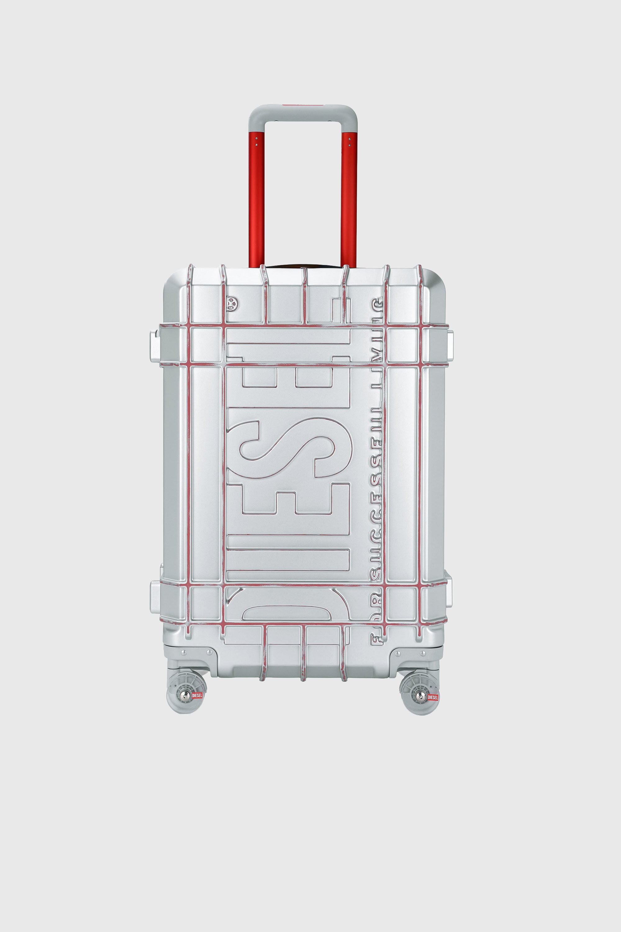 Diesel - DIESEL PC STRONG IMAGE TROLLEY- DSL003, Unisex Robuster Koffer Gr&ouml;&szlig;e M in Silber - 1