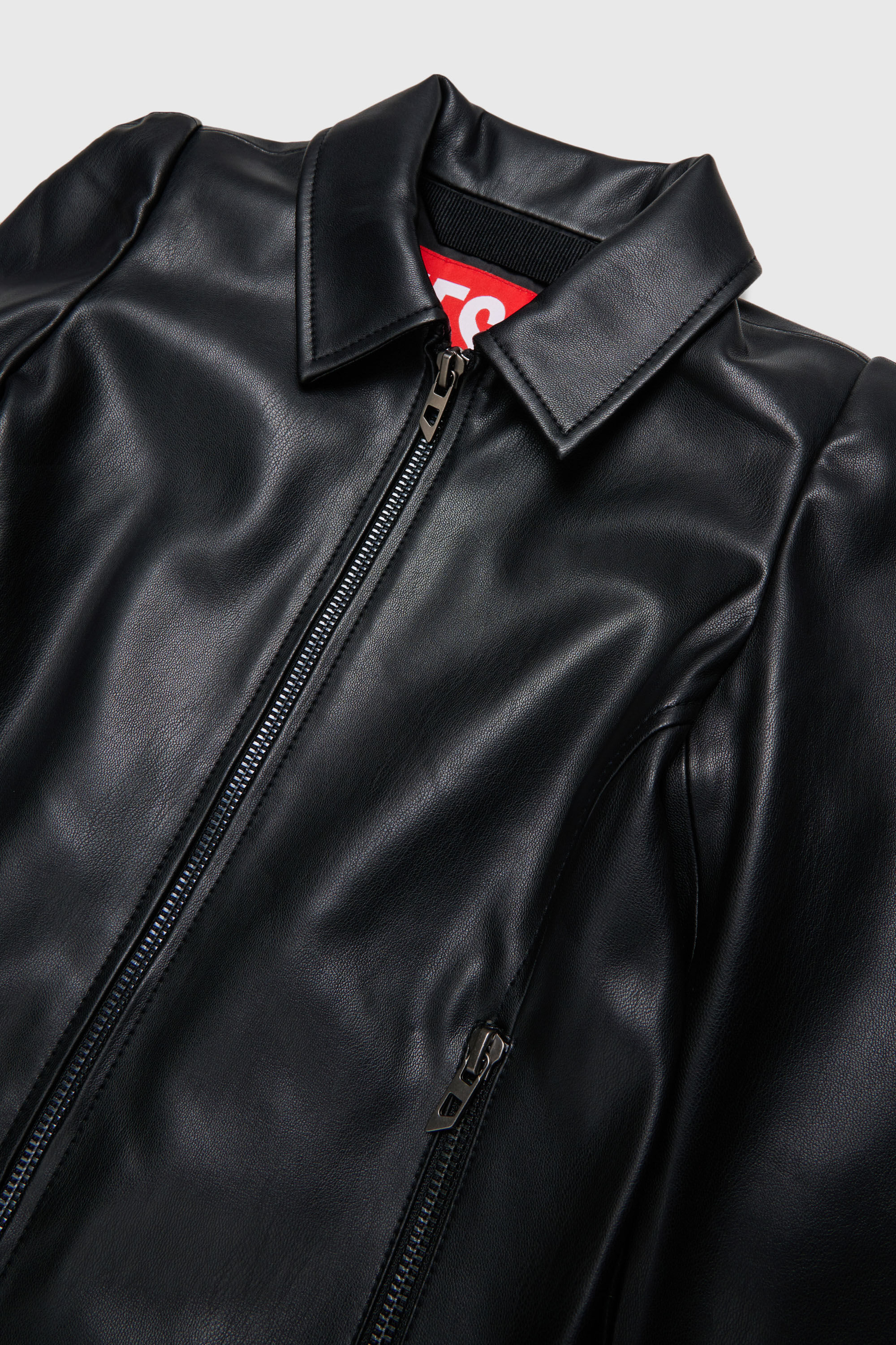 Diesel - JENNY, Damen Overshirt aus beschichtetem Gewebe in Schwarz - 3