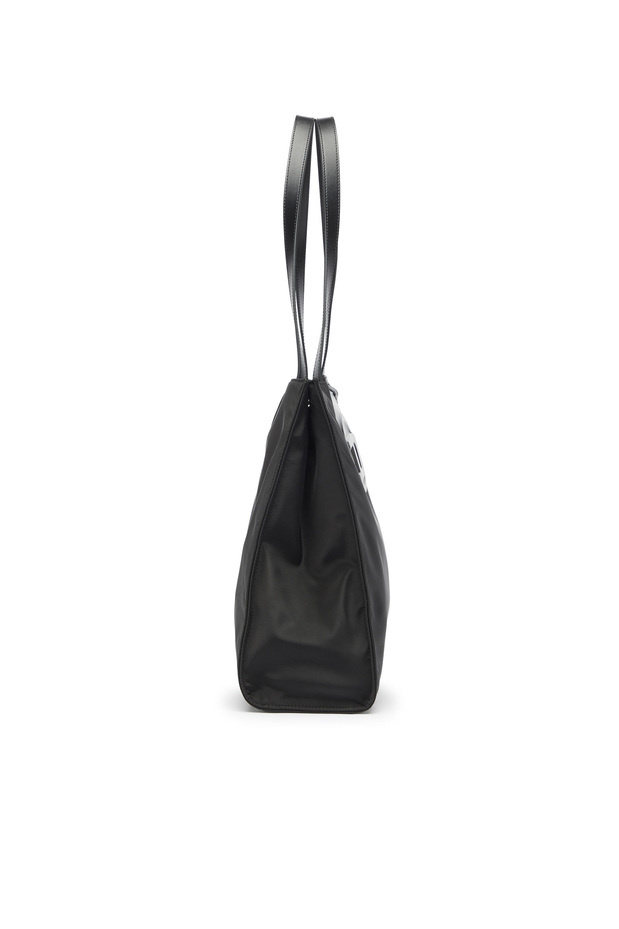 Diesel - 1DR TOTE E/W, Unisex 1DR - Einkaufstasche aus nylon mit lederklappe in Schwarz - 4
