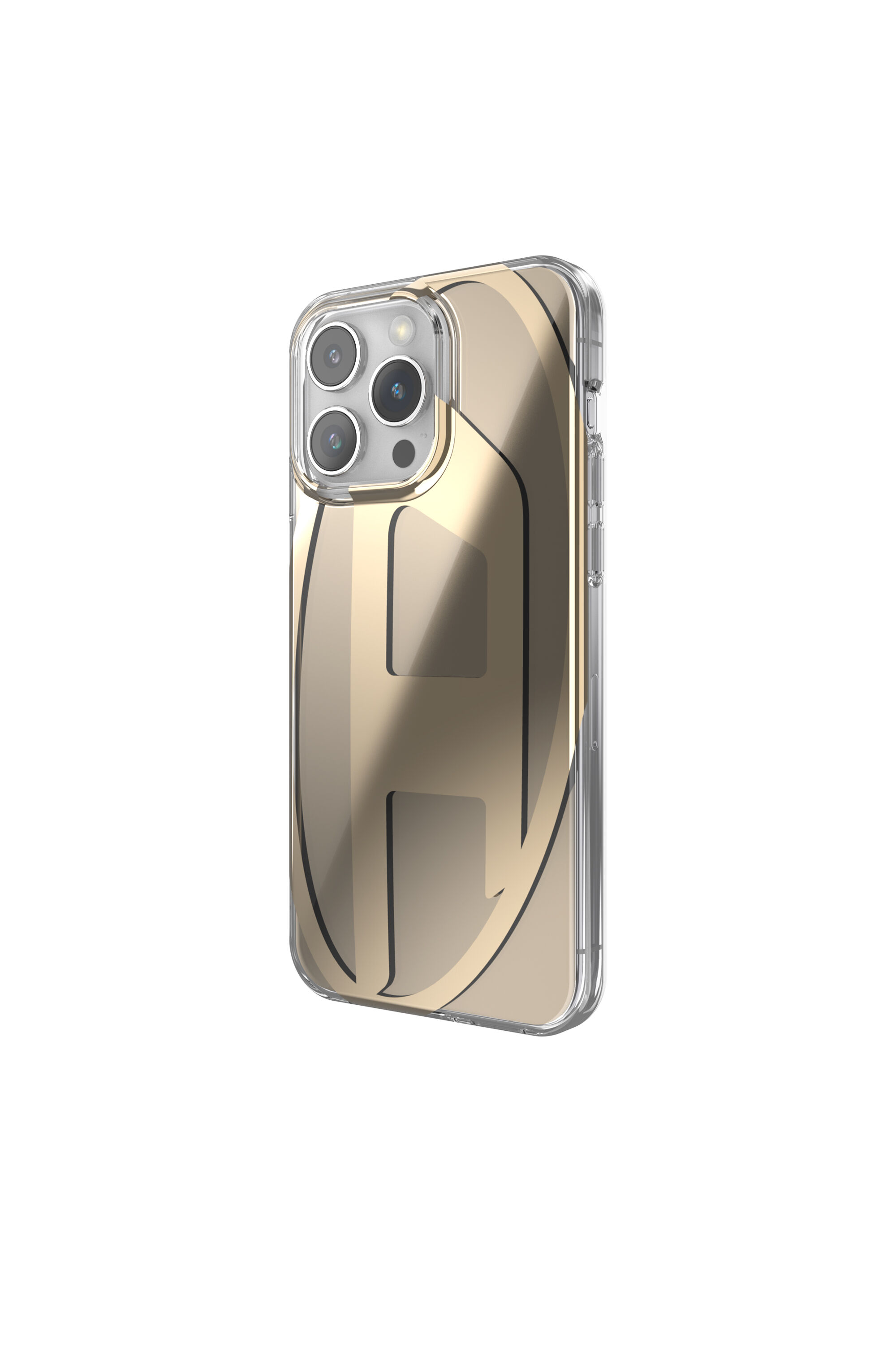 Diesel - 54091 MOULDED CASE, Unisex Case Oval D iP15 Pro Max in Gold - 4
