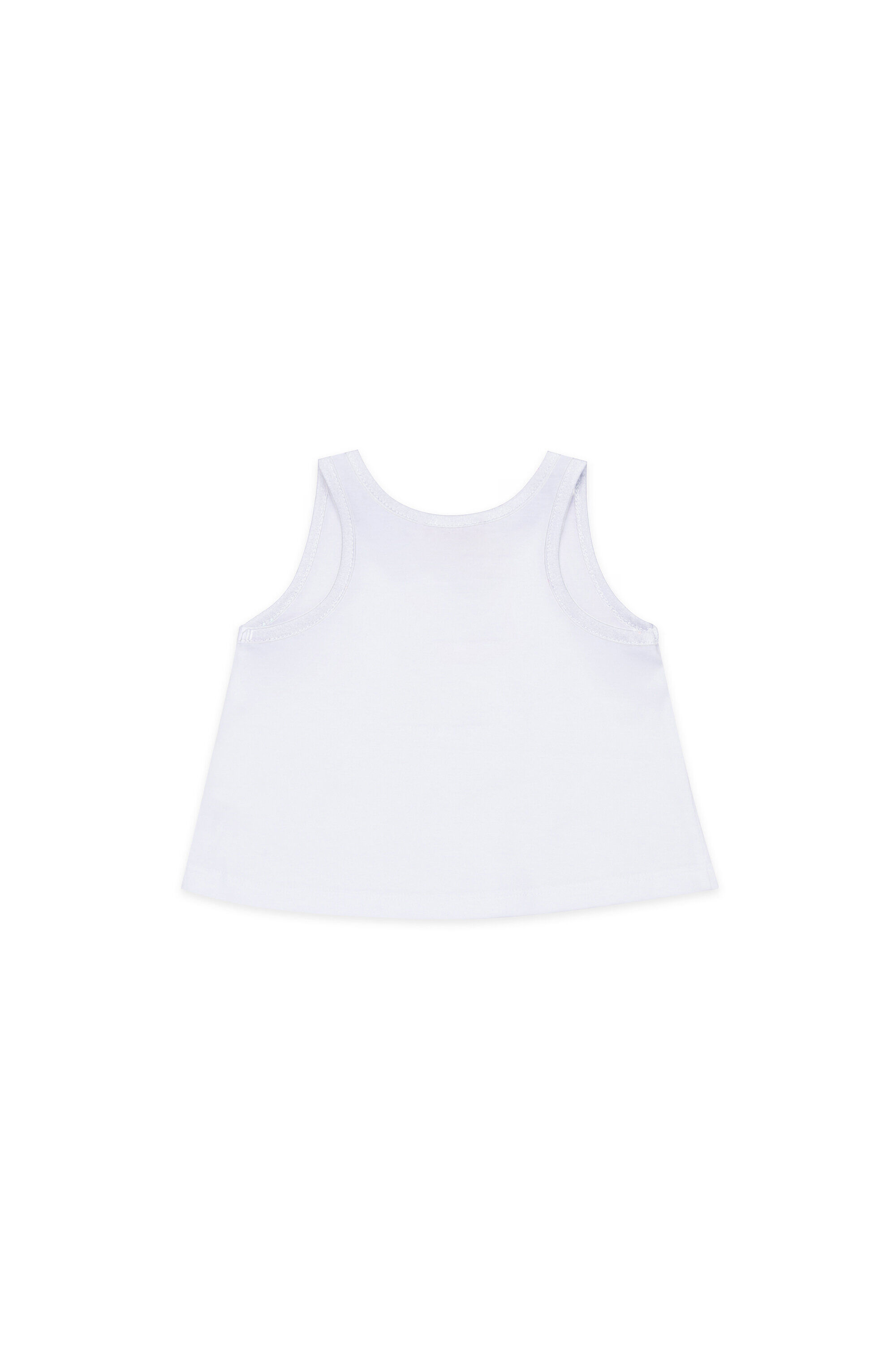 Diesel - MTICEB, Damen Baumwoll-Tanktop mit Eiscreme-Print in Wei&szlig; - 2