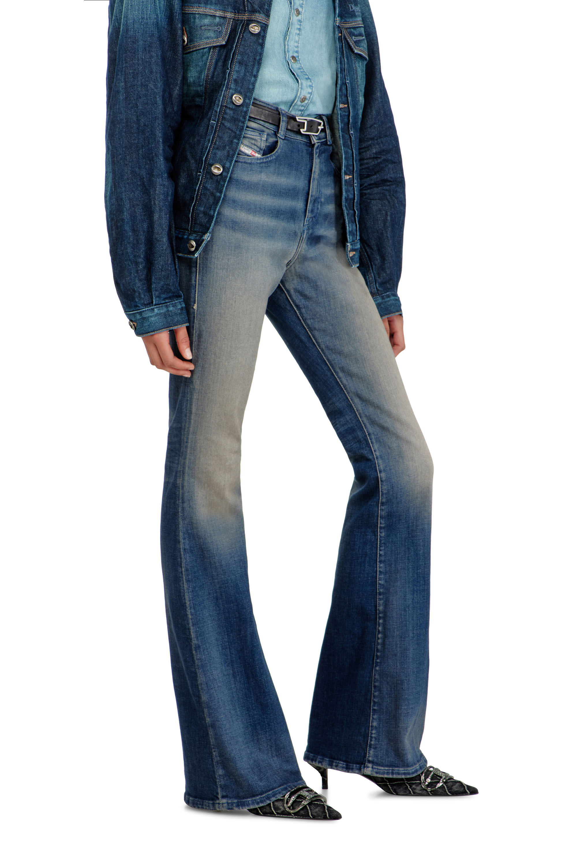 Diesel - Damen Bootcut Jeans 1973 D-Partt 09P67, Dunkelblau - 6